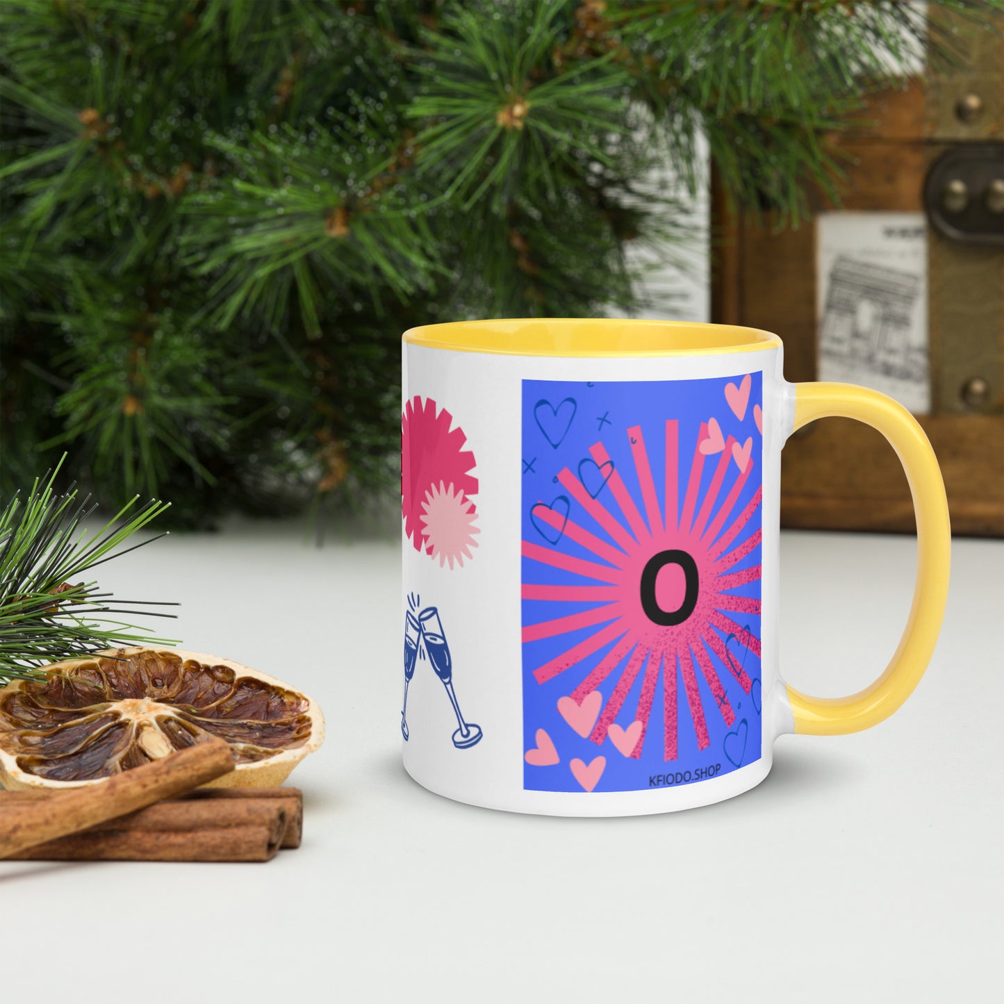 Mug *O* à Intérieur Coloré