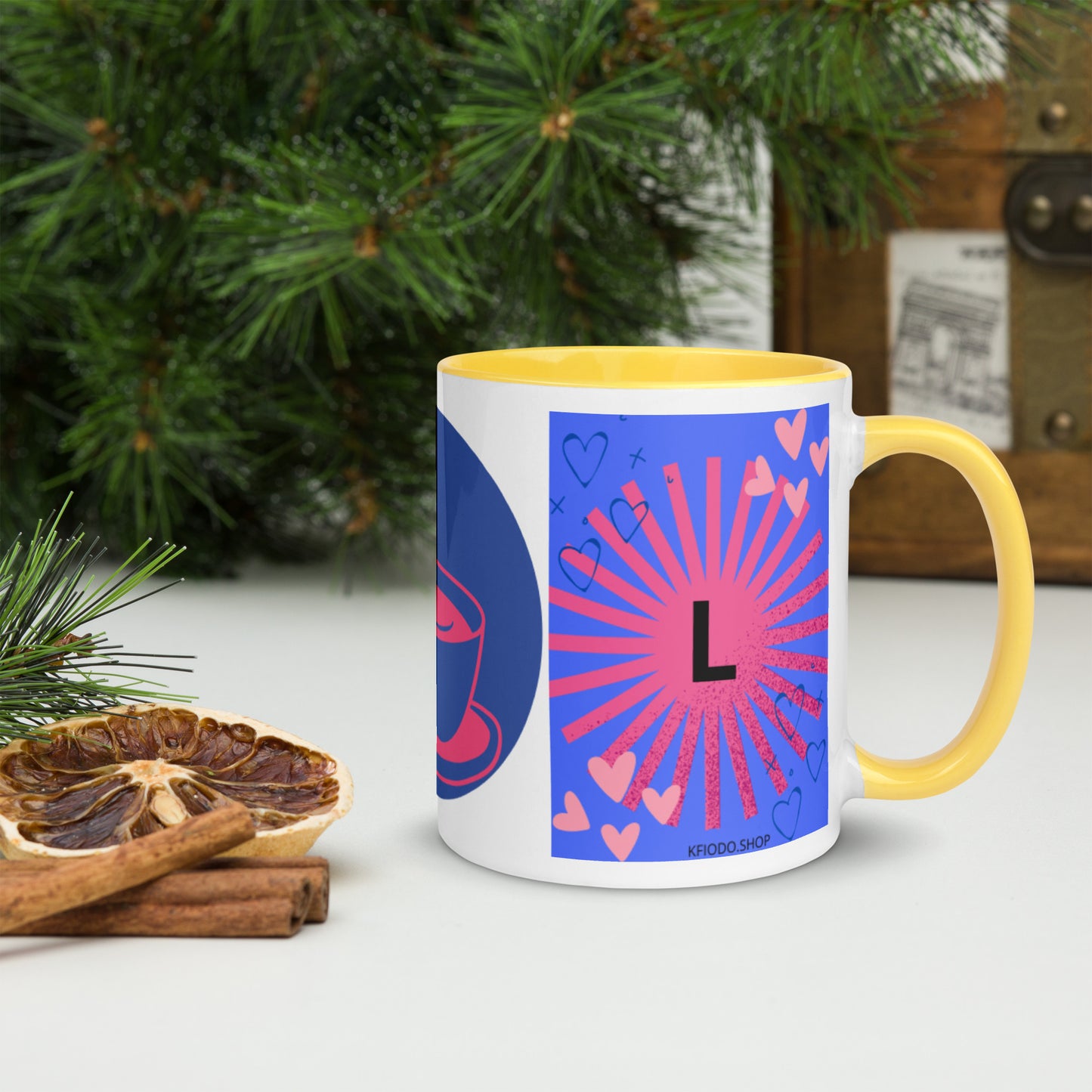 Mug *L* à Intérieur Coloré