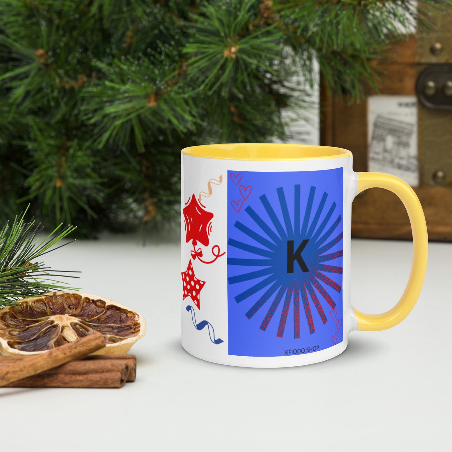 Mug *K à Intérieur Coloré