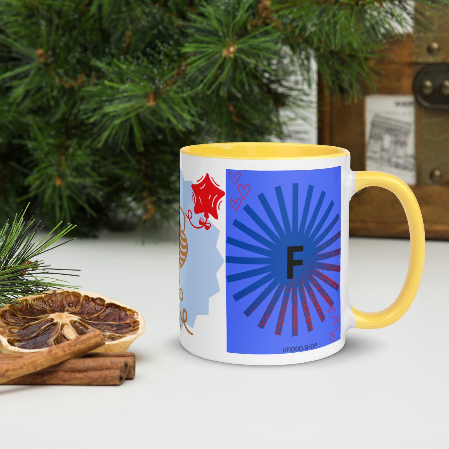 Mug *F à Intérieur Coloré