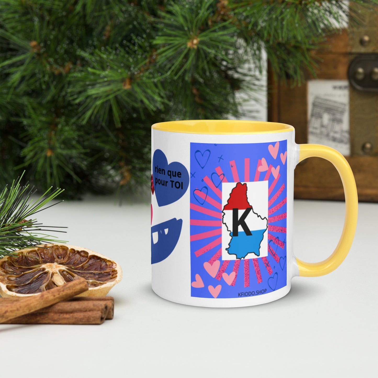 Mug *LUXEMBOURG* à Intérieur Coloré