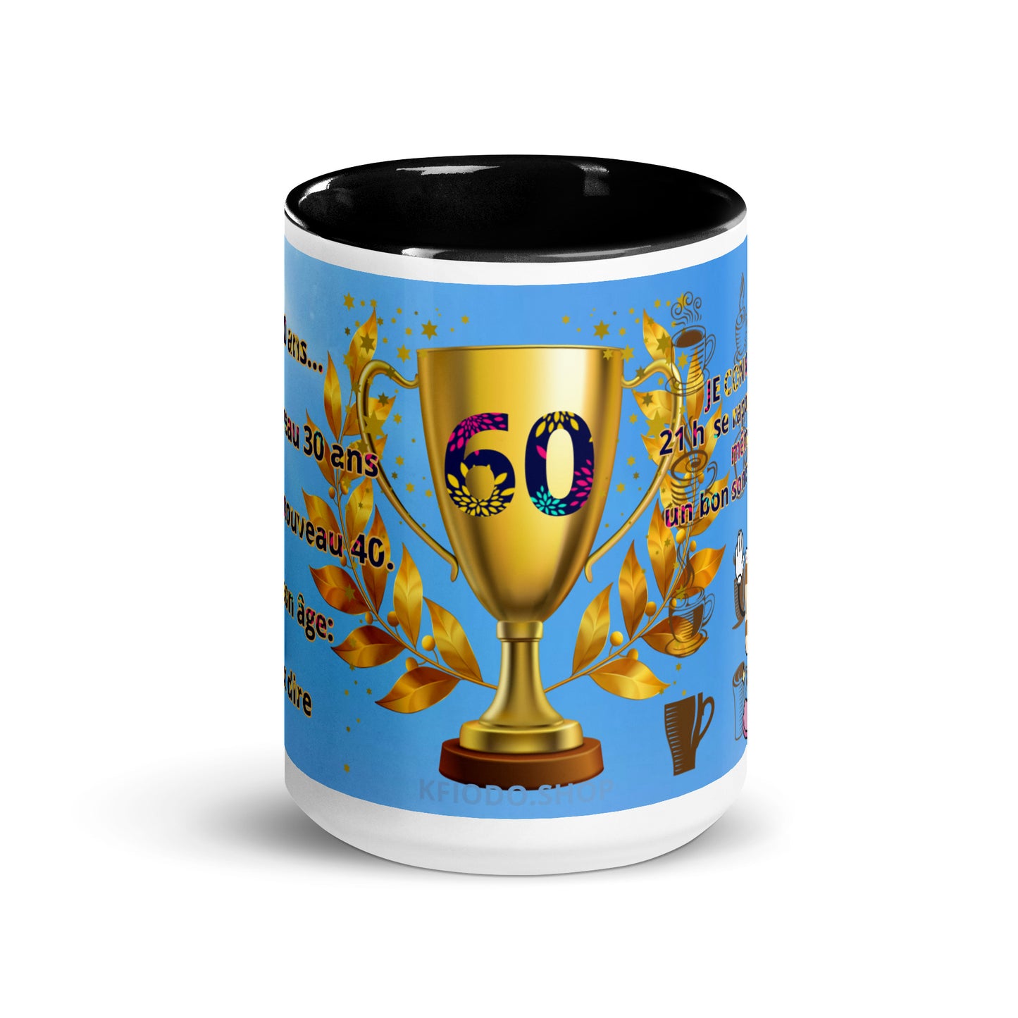 Mug à Intérieur Coloré-1 #60 KFIODO