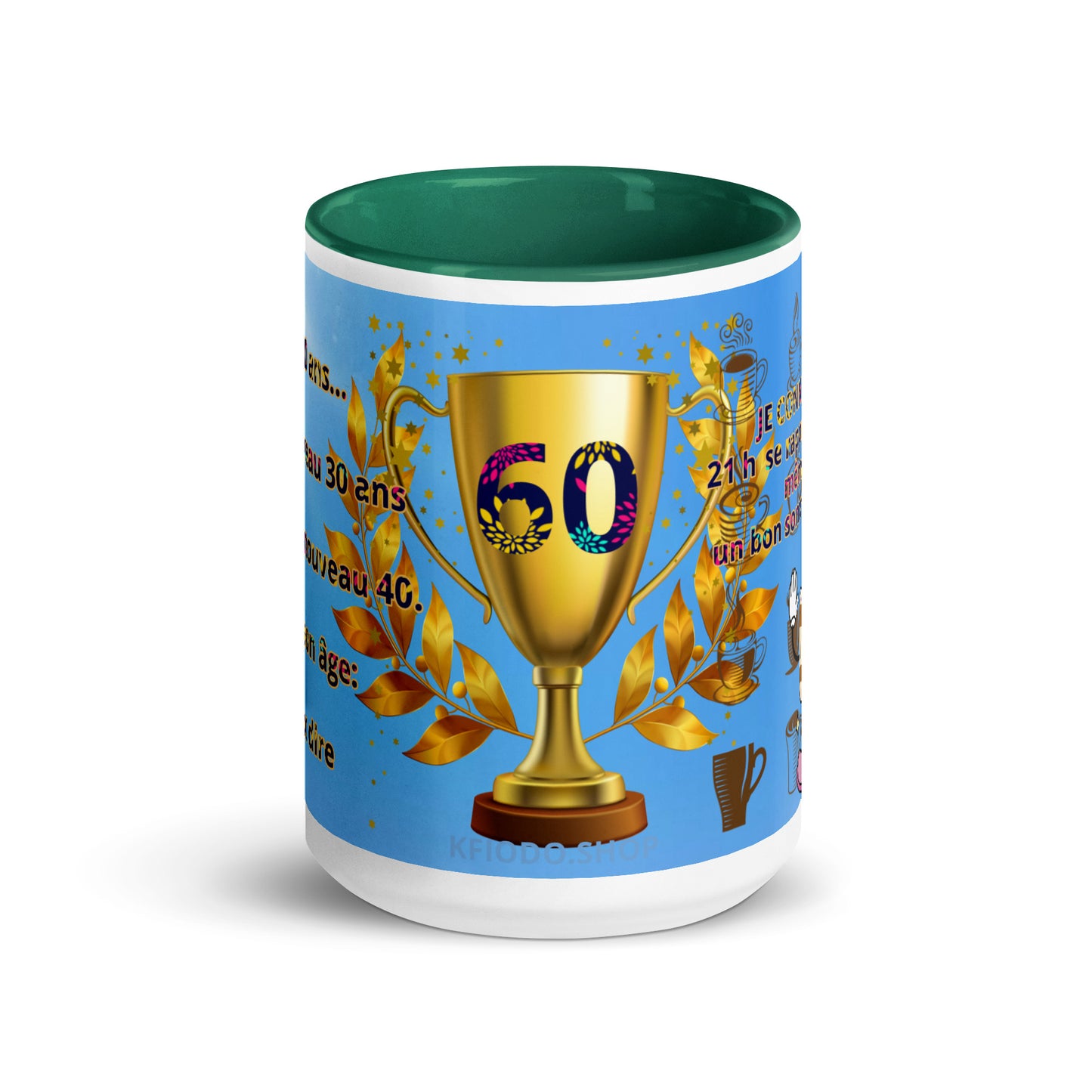 Mug à Intérieur Coloré-1 #60 KFIODO