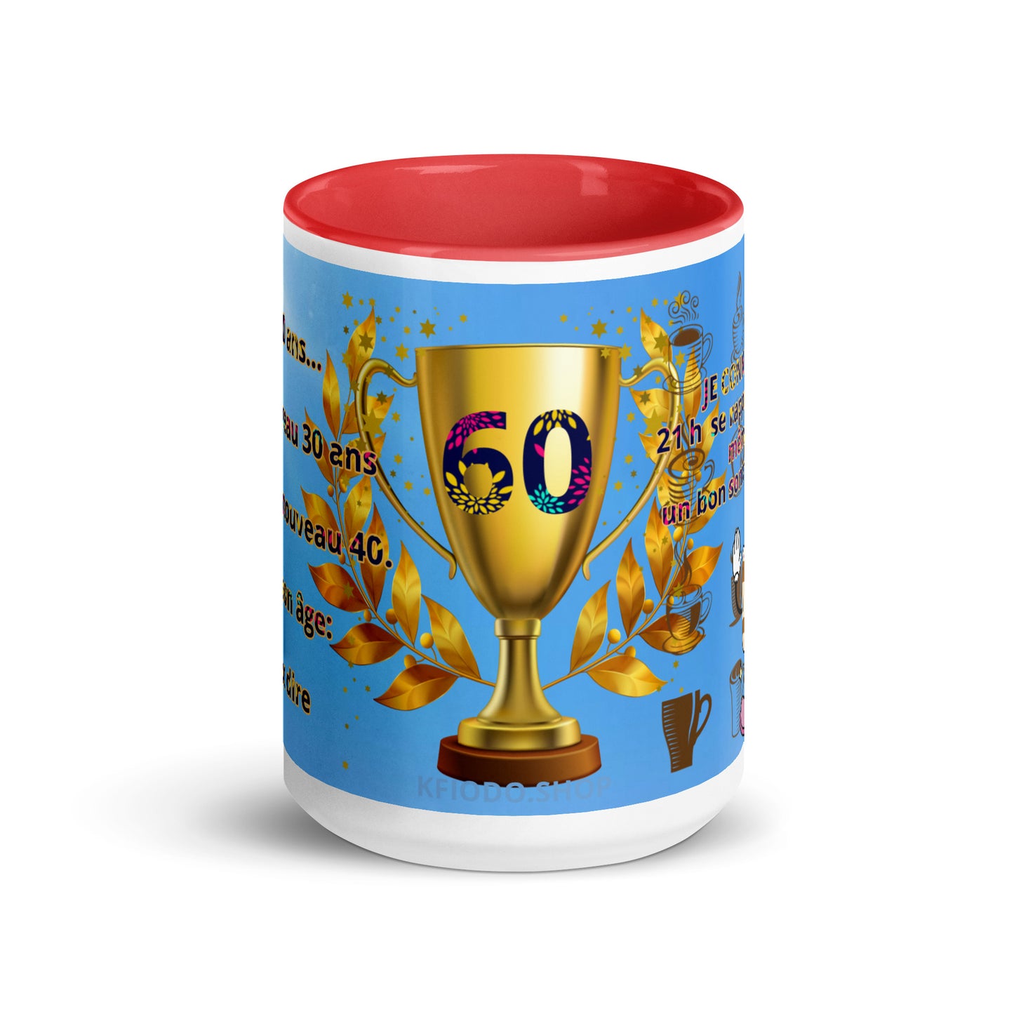 Mug à Intérieur Coloré-1 #60 KFIODO