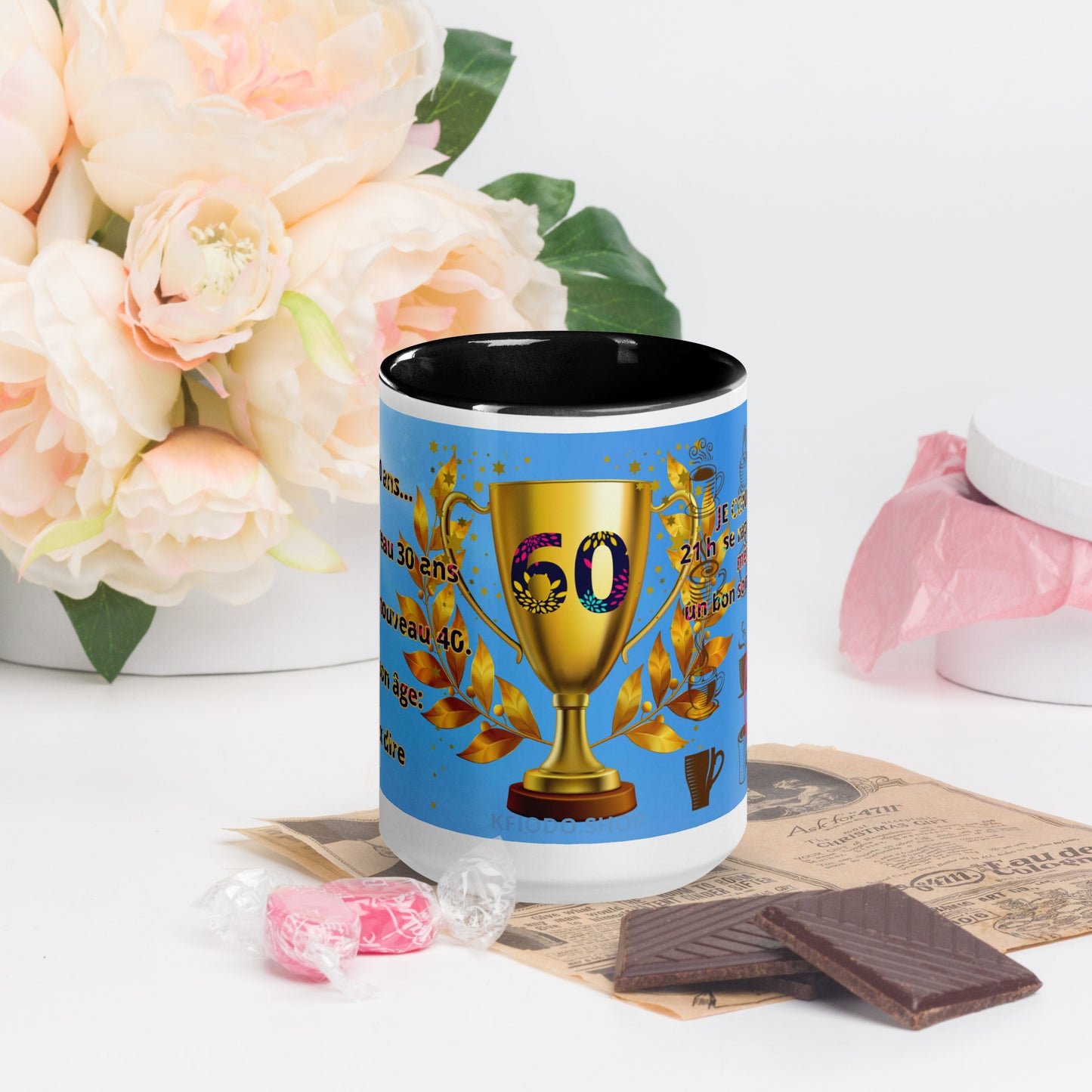 Mug à Intérieur Coloré-7 #60 KFIODO