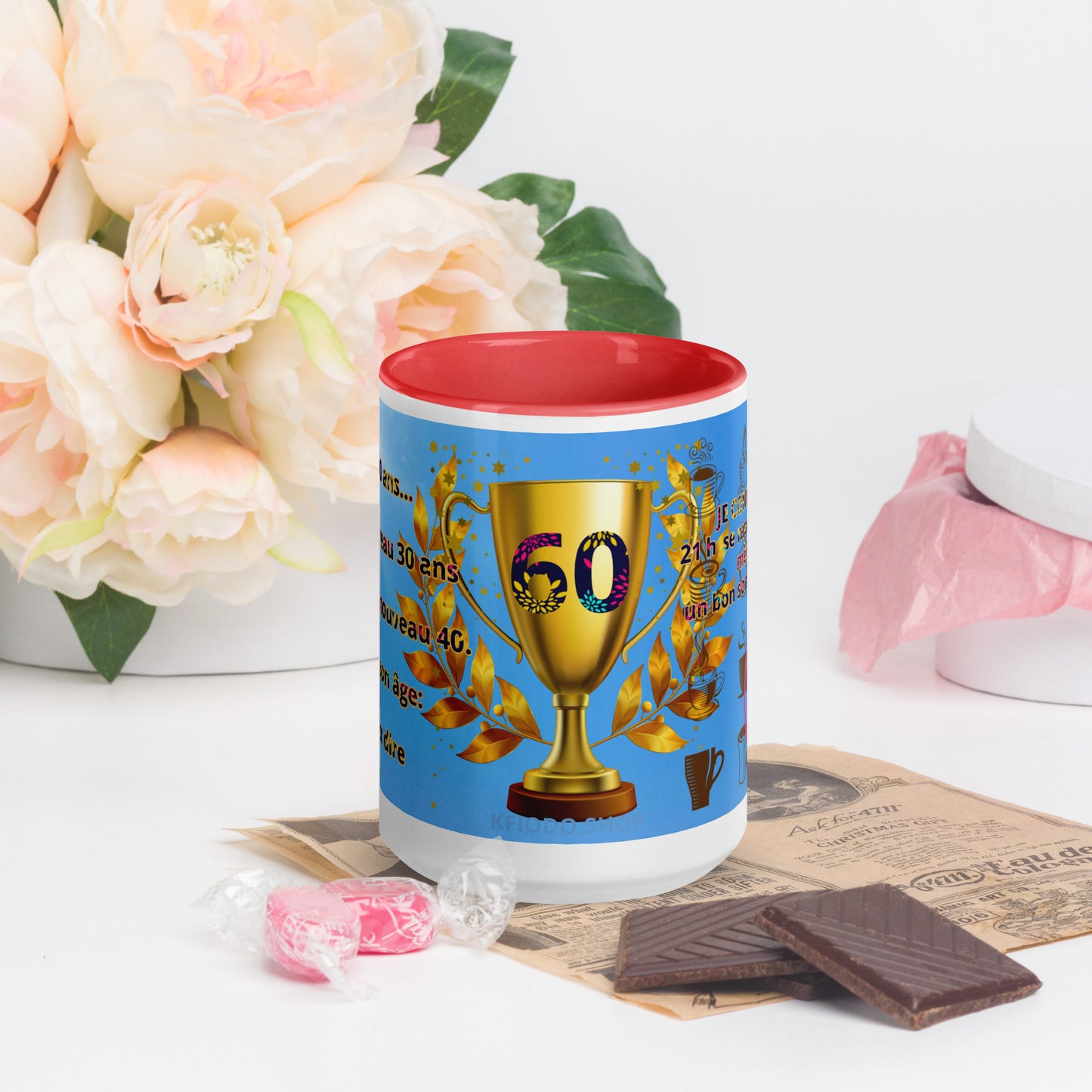 Mug à Intérieur Coloré-7 #60 KFIODO