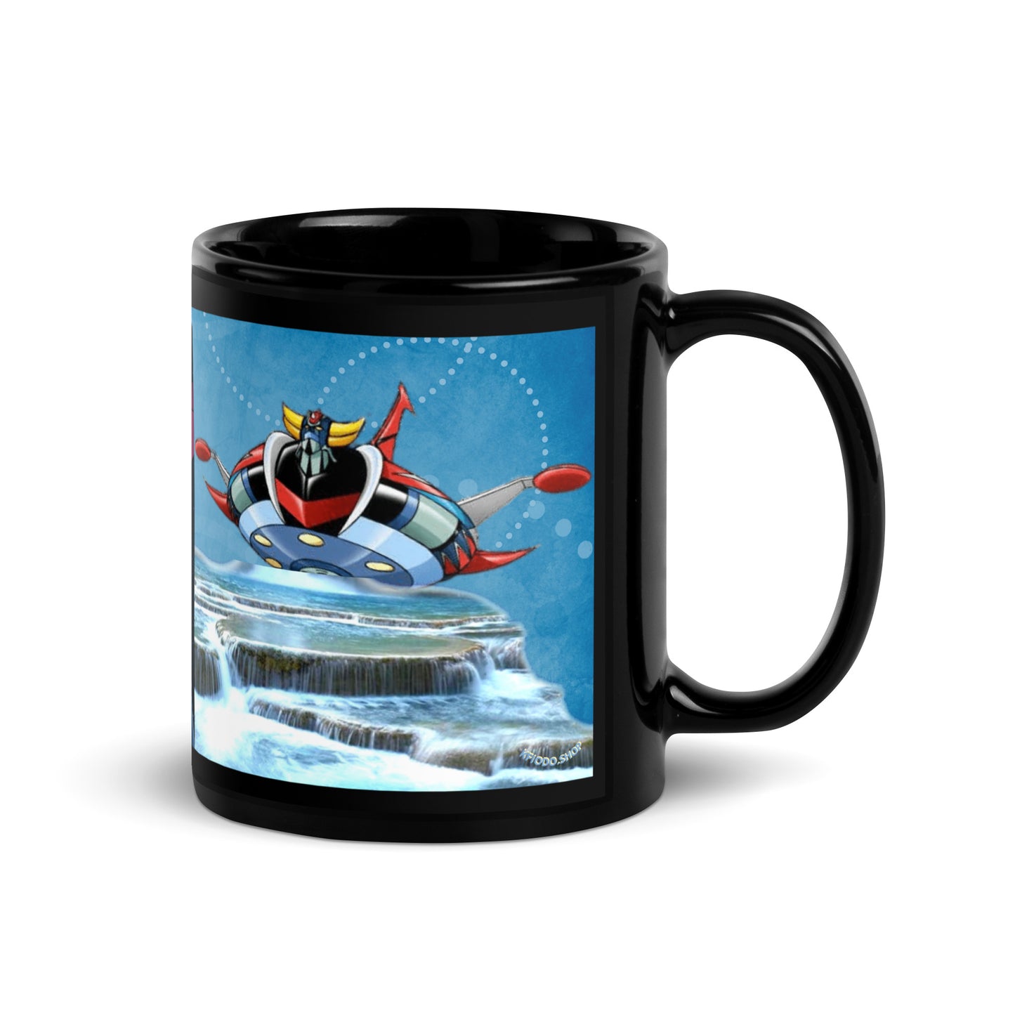 Mug brillant noir KFIODO #1- idole