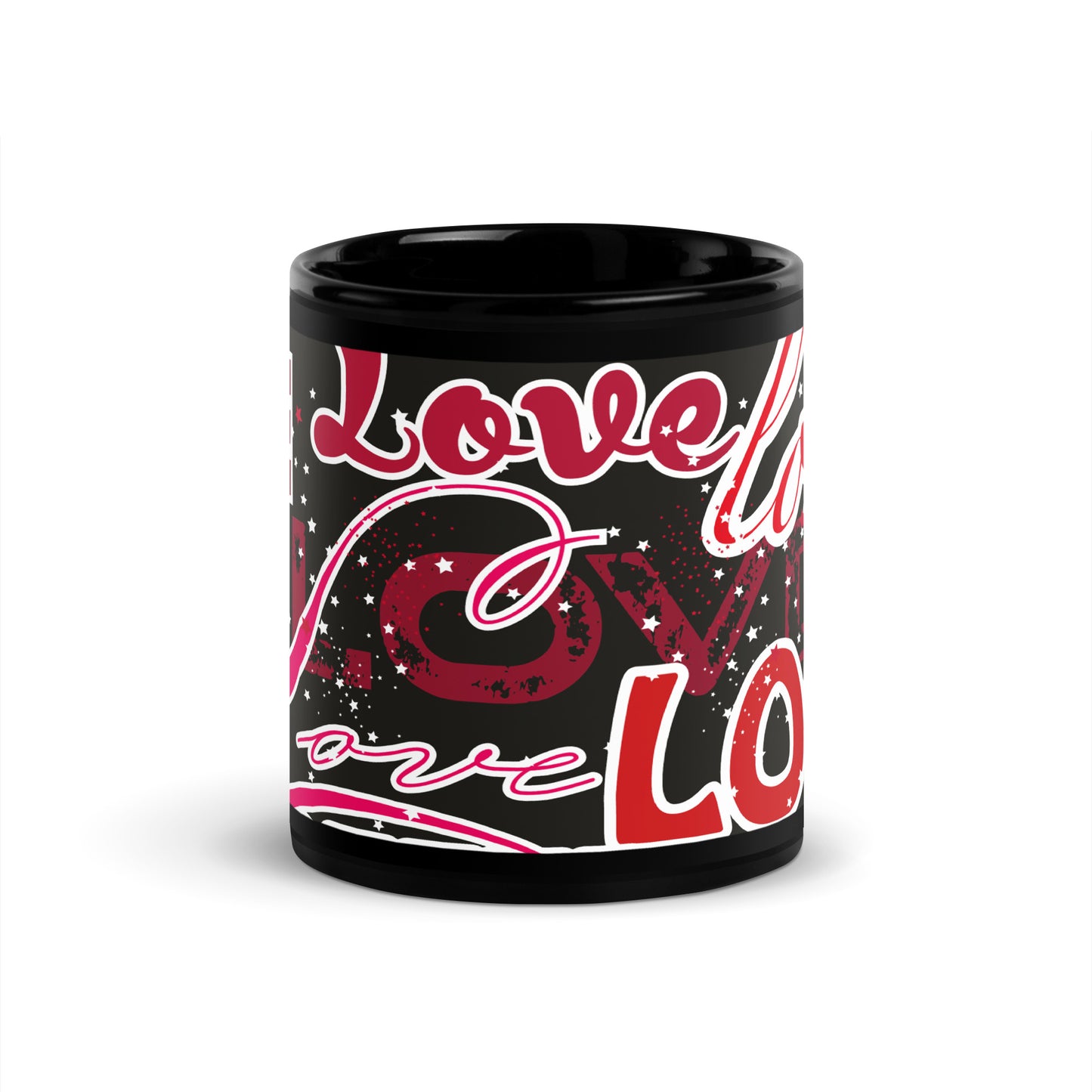 Mug brillant noir *Amour *Coeur *Love #8