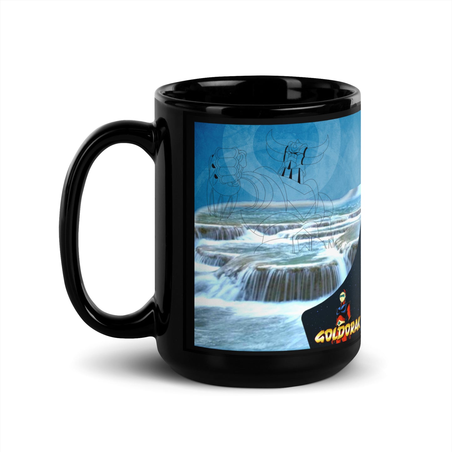 Mug brillant noir KFIODO #1- idole
