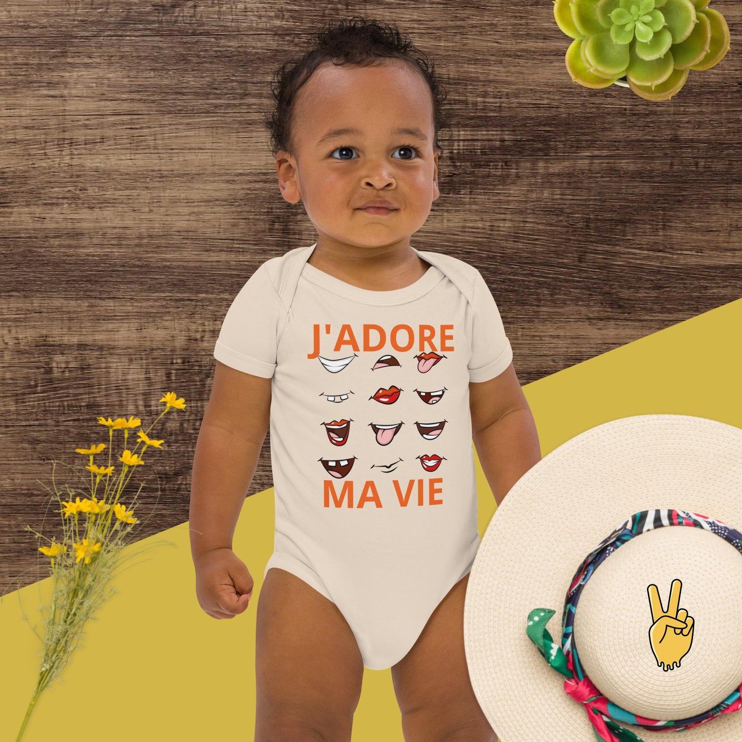 Body en coton bio bébé-famille #1 KFIODO