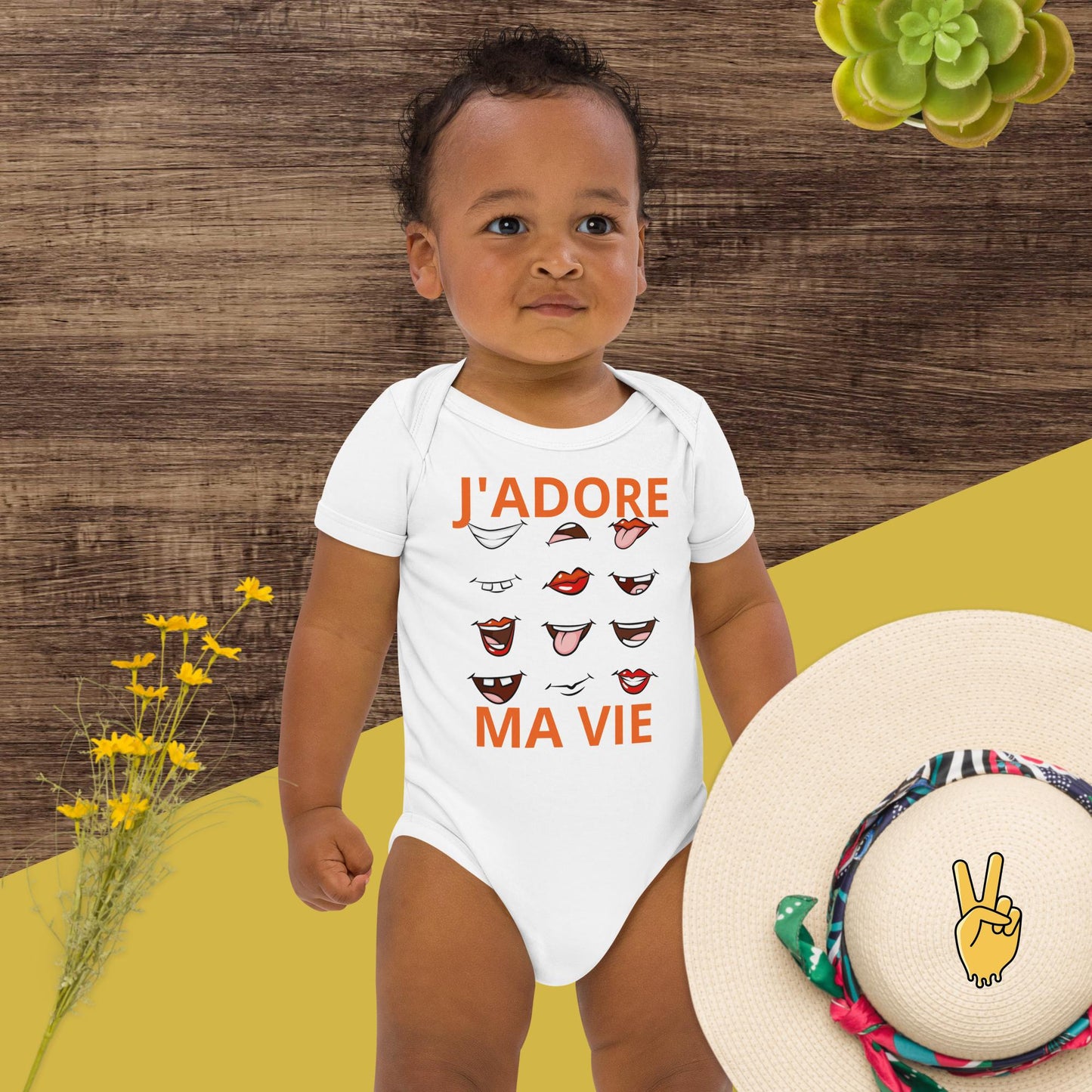 Body en coton bio bébé-famille #1 KFIODO