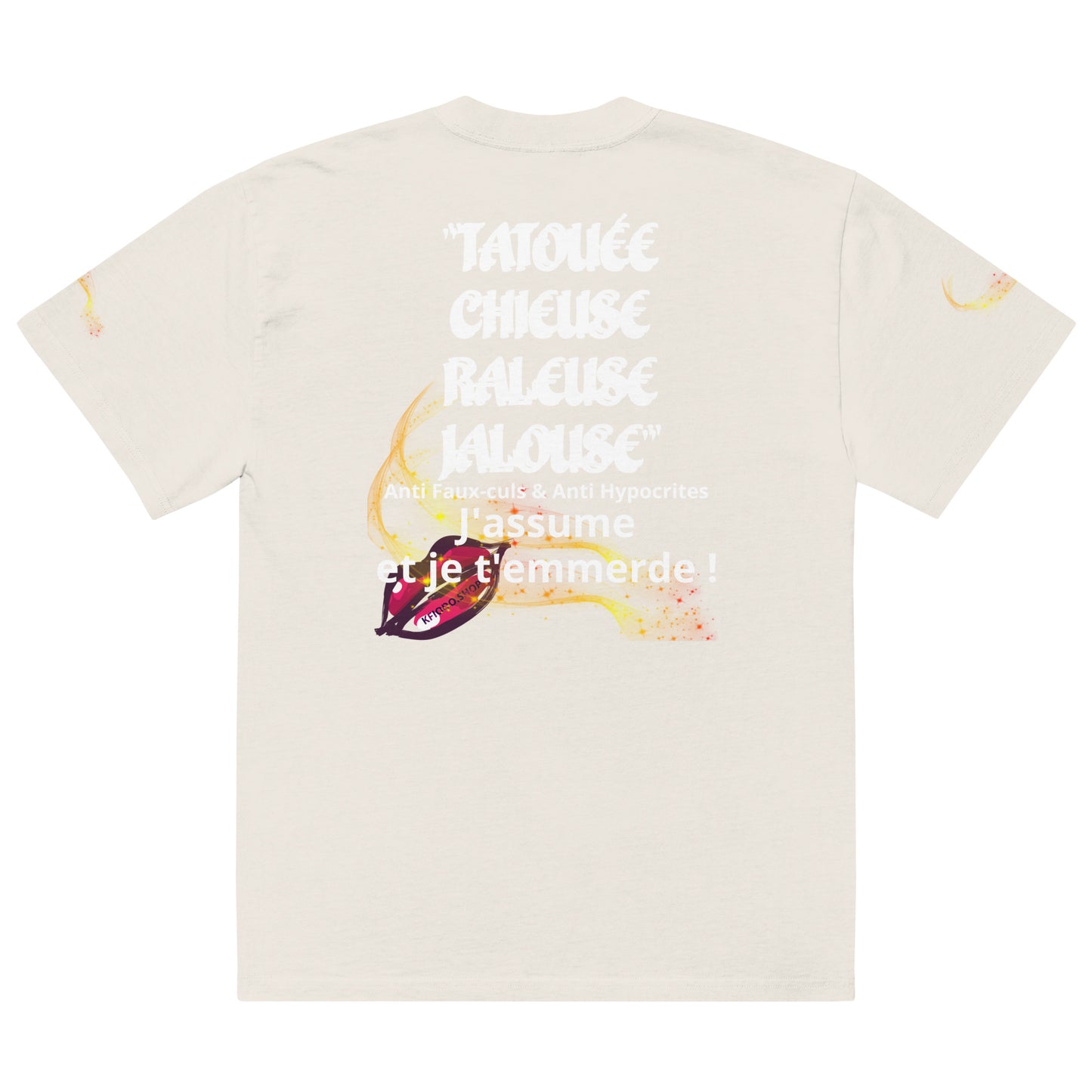 T-shirt oversize délavé TATOUÉE #21 KFIODO