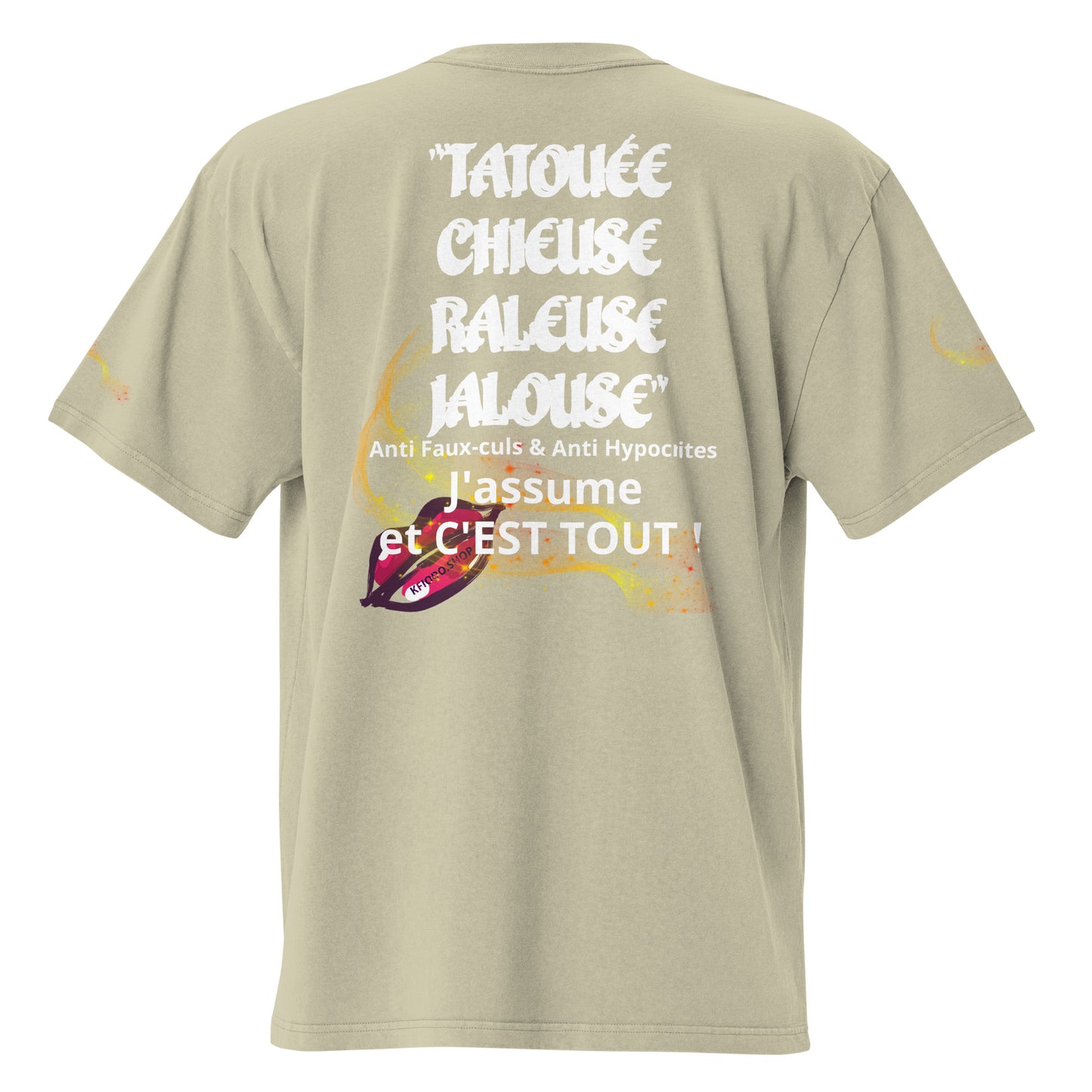 T-shirt oversize VERSEAU TATOUÉE #39 KFIODO