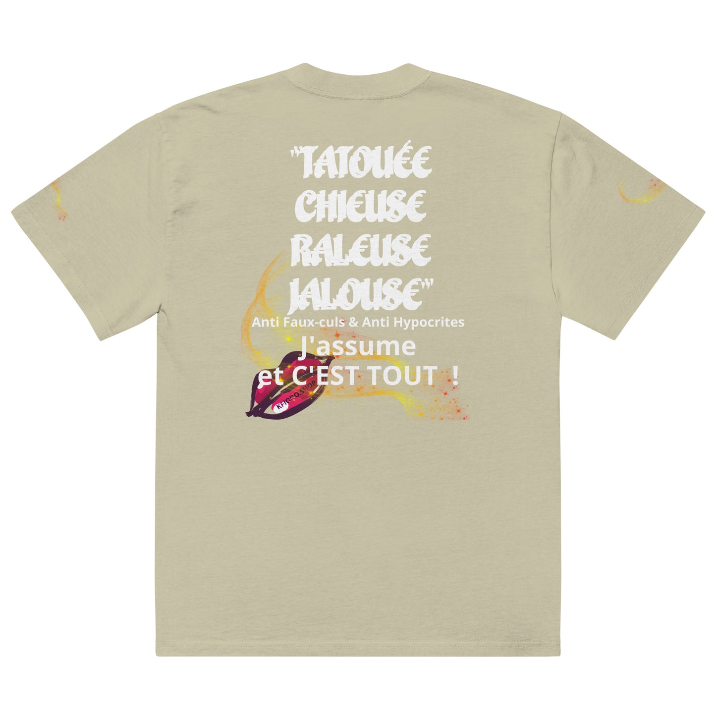 T-shirt oversize VERSEAU TATOUÉE #39 KFIODO