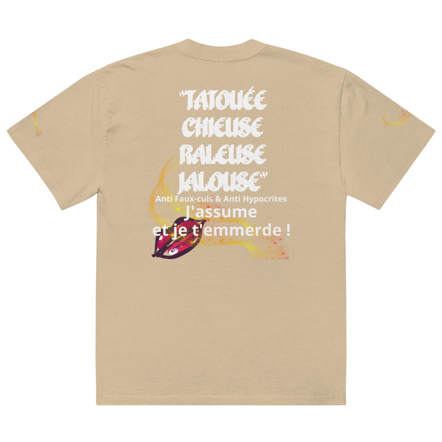 T-shirt oversize délavé TATOUÉE #21 KFIODO