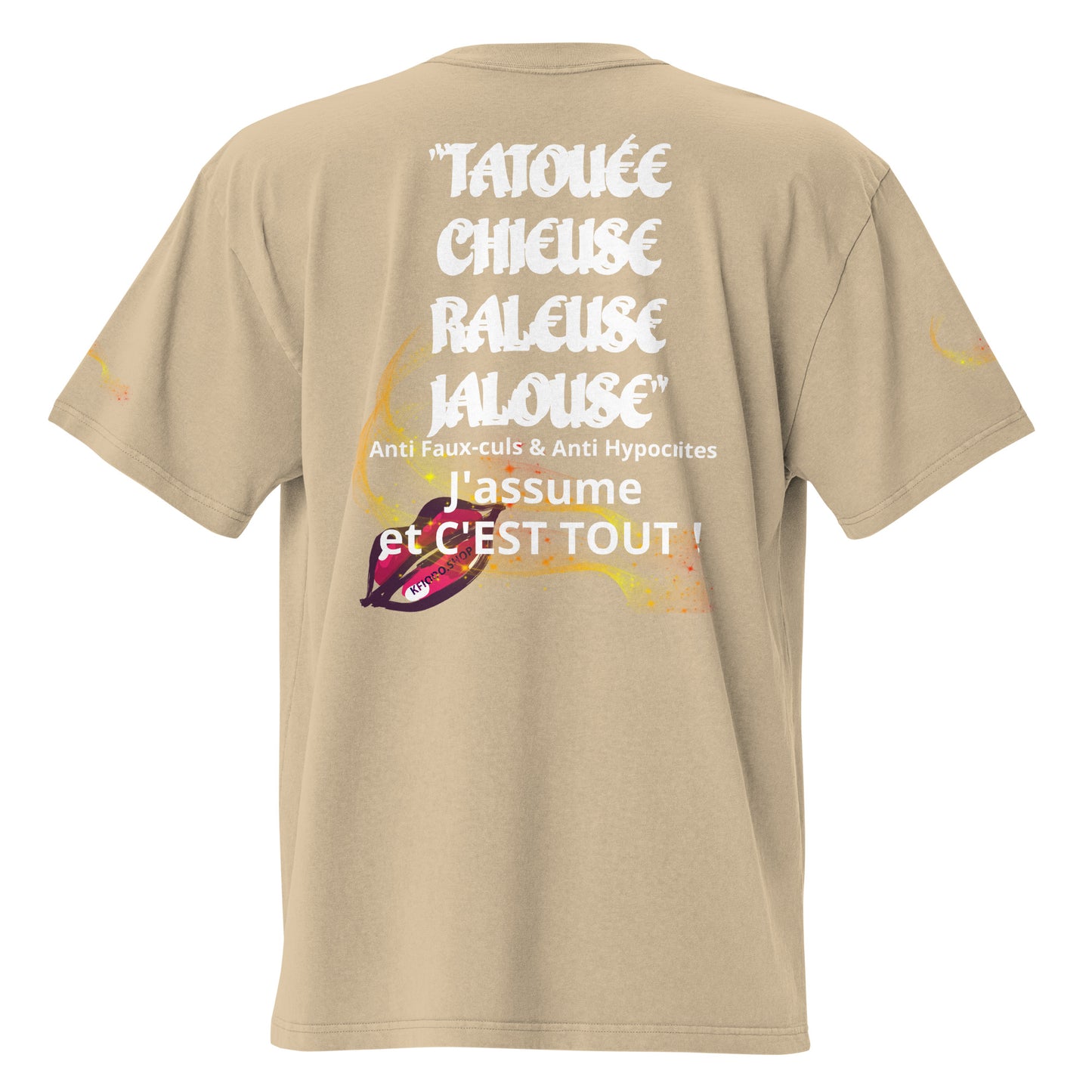 T-shirt oversize VERSEAU TATOUÉE #39 KFIODO