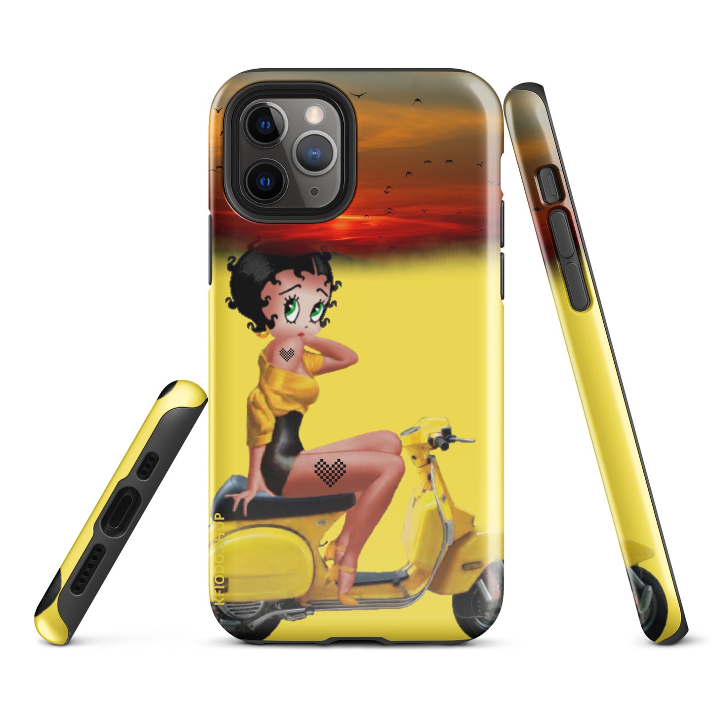 Coque d'iPhone® rigide Betty  #Rebelle 22 KFIODO