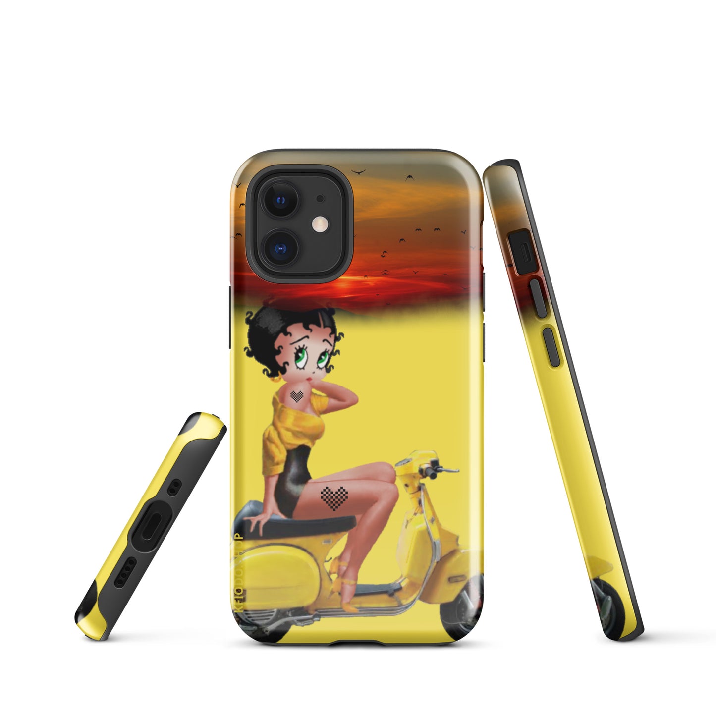 Coque d'iPhone® rigide Betty  #Rebelle 22 KFIODO