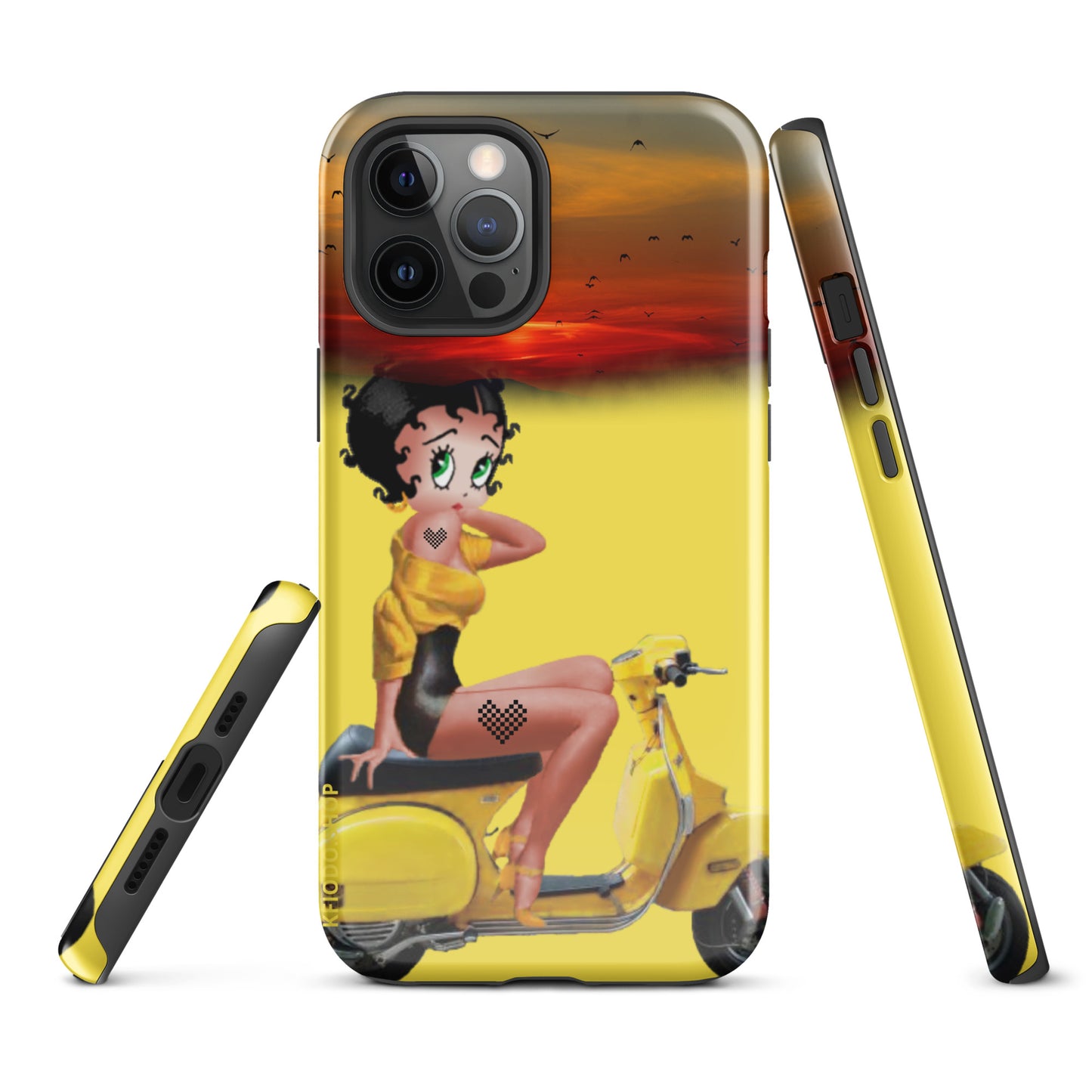 Coque d'iPhone® rigide Betty  #Rebelle 22 KFIODO