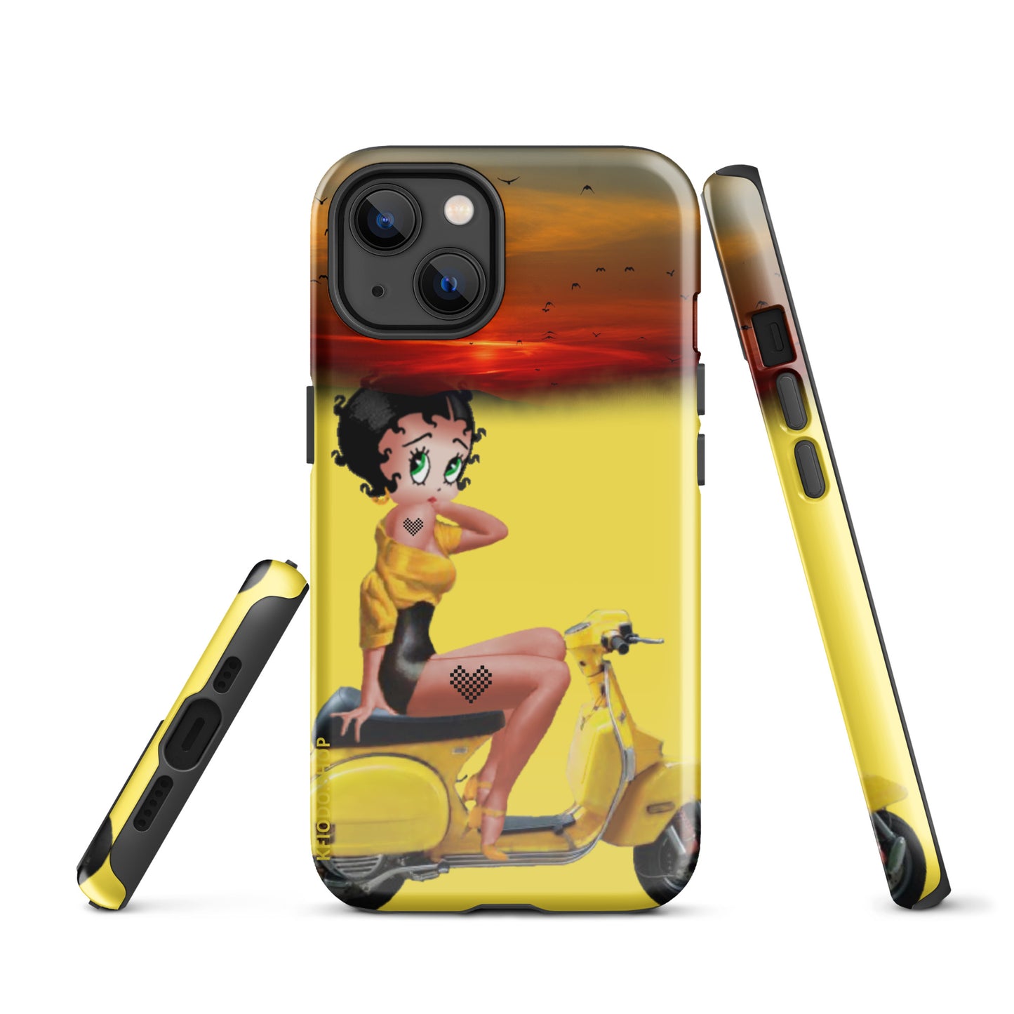 Coque d'iPhone® rigide Betty  #Rebelle 22 KFIODO