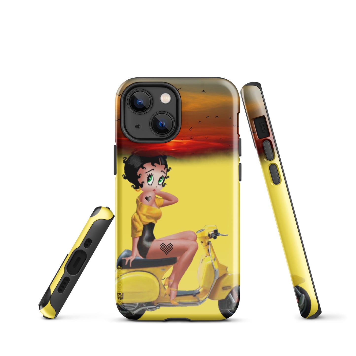 Coque d'iPhone® rigide Betty  #Rebelle 22 KFIODO