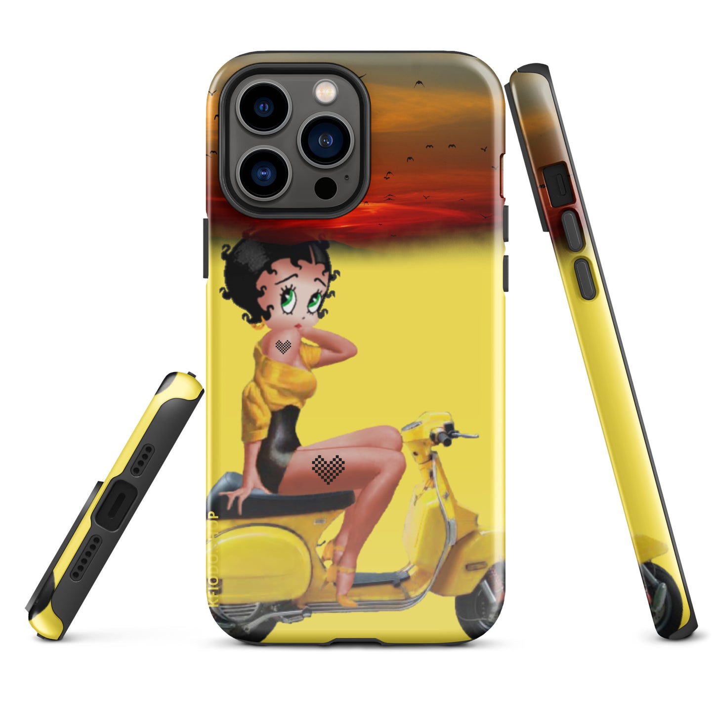 Coque d'iPhone® rigide Betty  #Rebelle 22 KFIODO