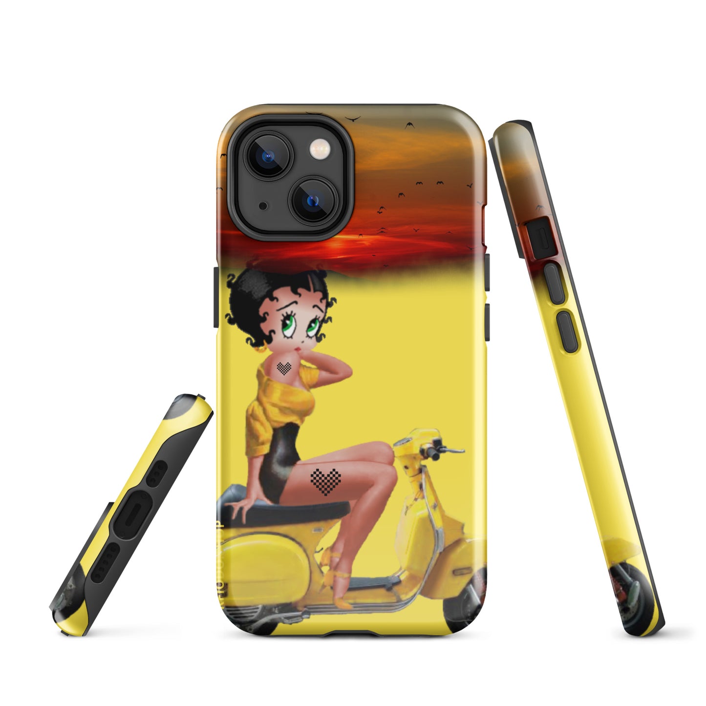 Coque d'iPhone® rigide Betty  #Rebelle 22 KFIODO