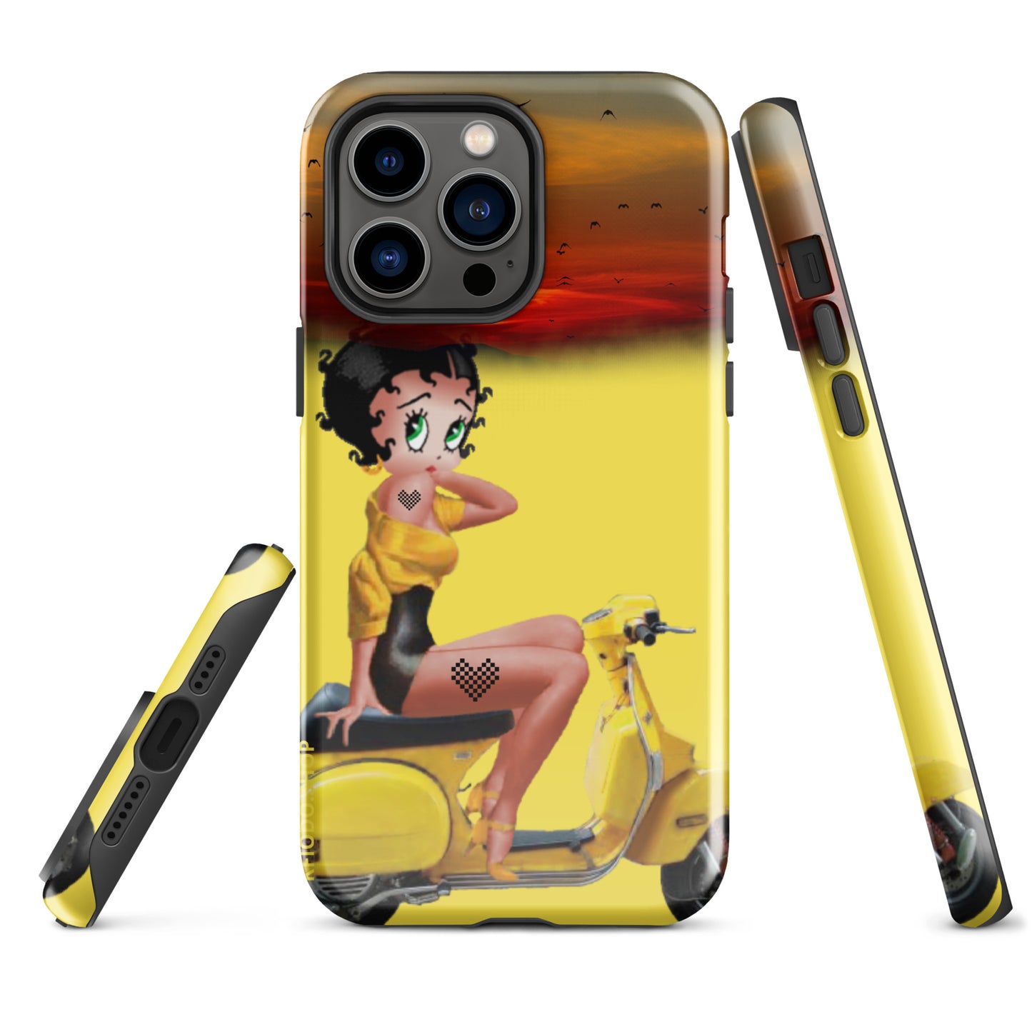 Coque d'iPhone® rigide Betty  #Rebelle 22 KFIODO