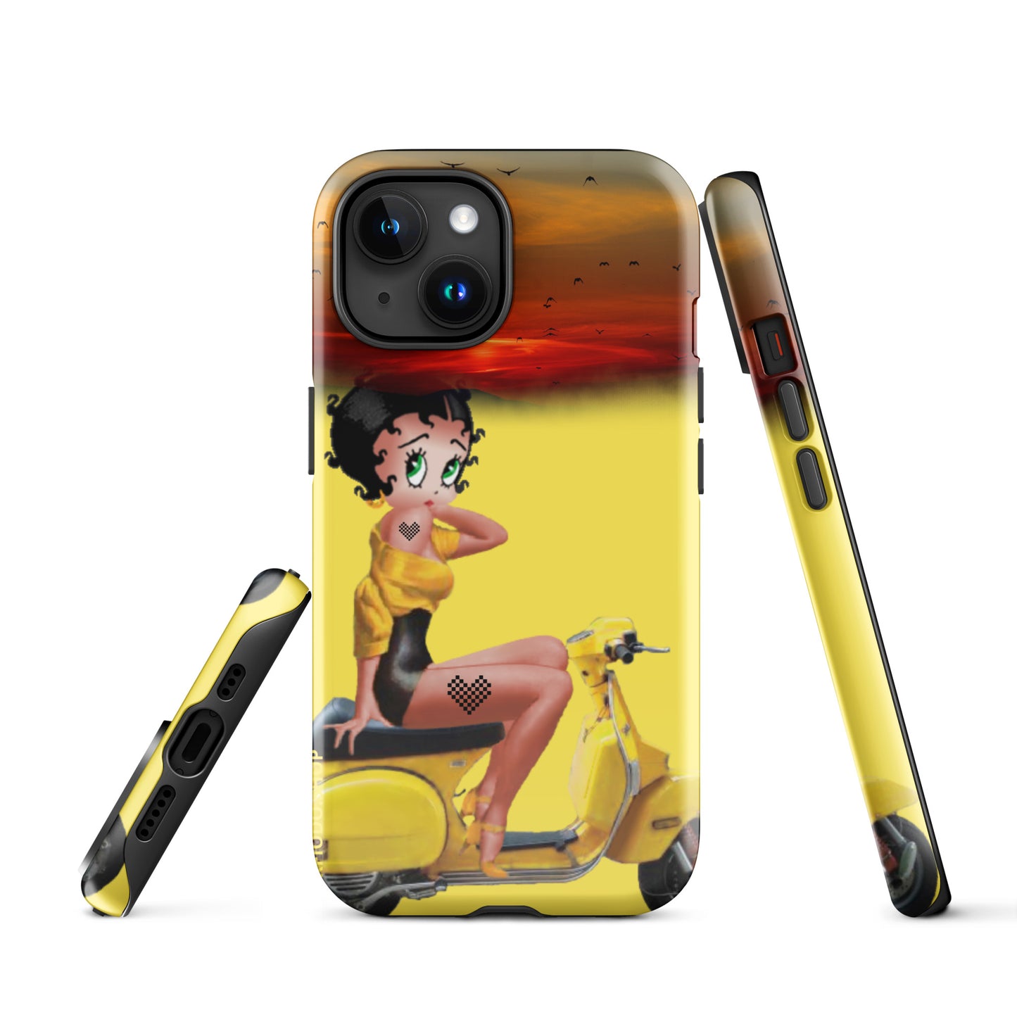 Coque d'iPhone® rigide Betty  #Rebelle 22 KFIODO