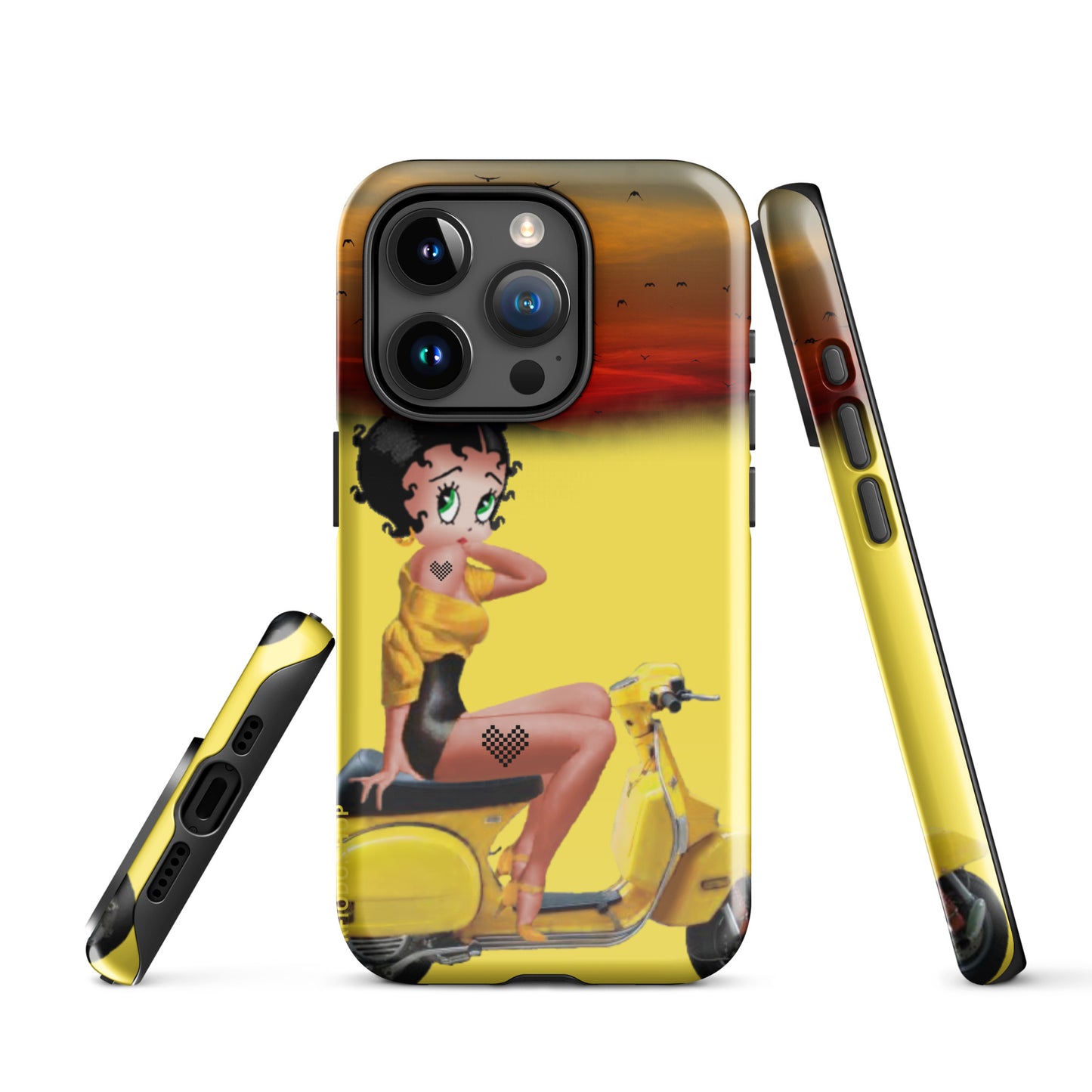 Coque d'iPhone® rigide Betty  #Rebelle 22 KFIODO