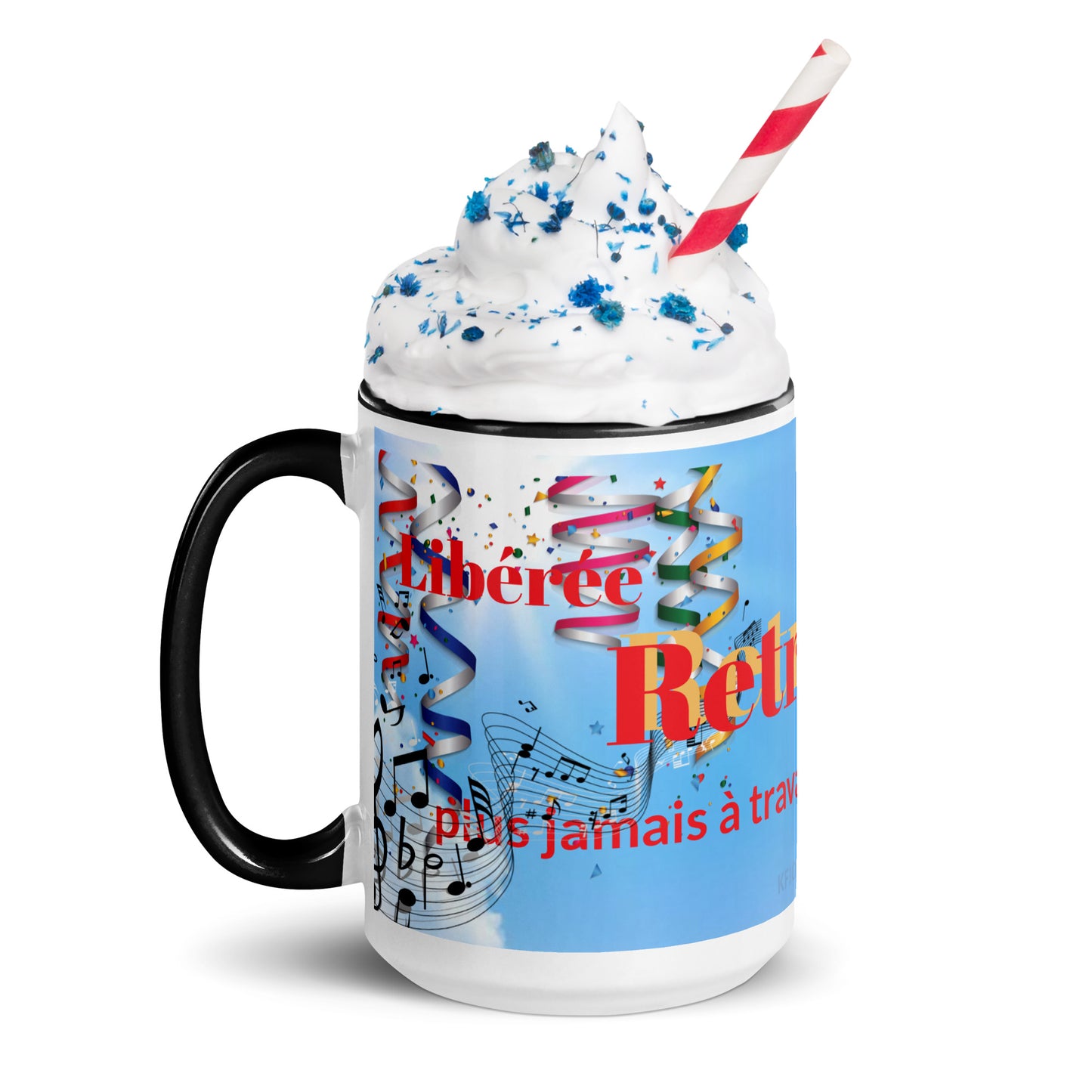 Mug à Intérieur Coloré #Retraite 2