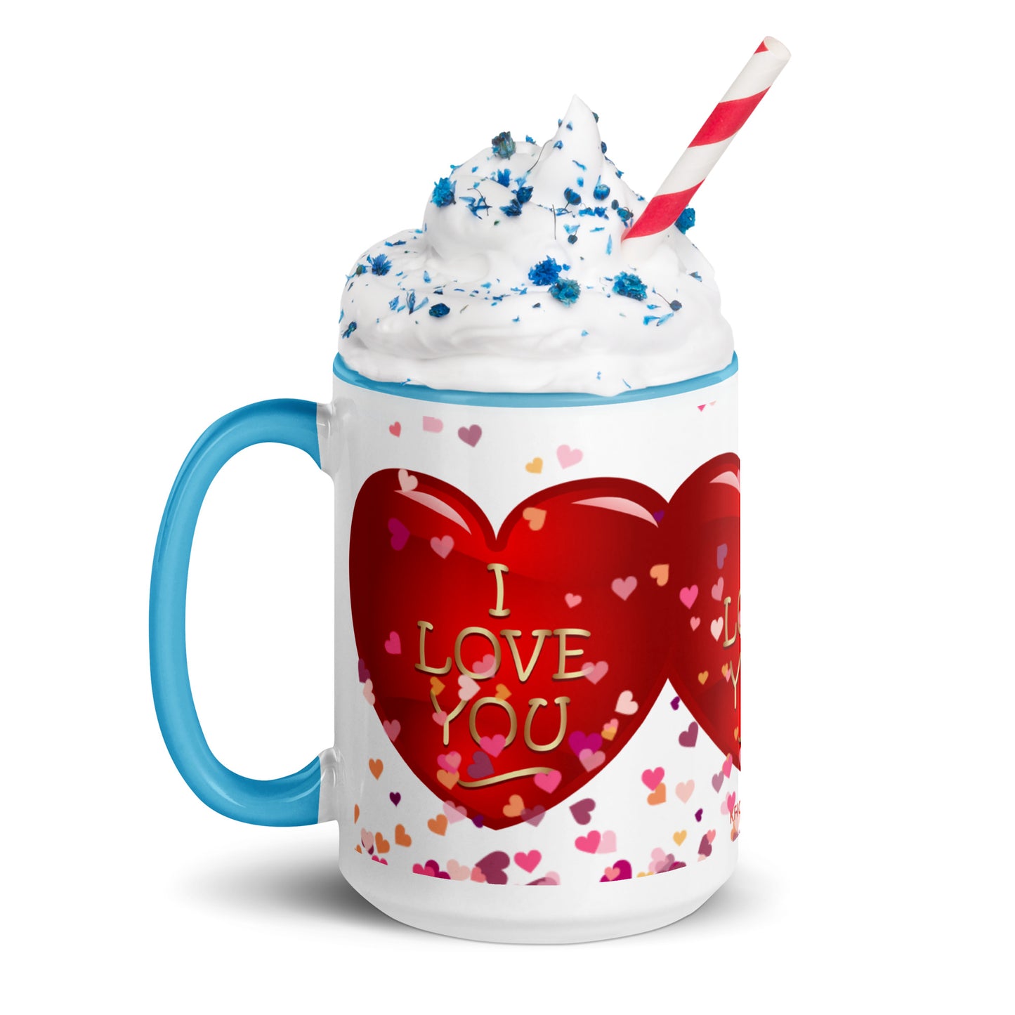 Mug à Intérieur Coloré *Amour *Love *Coeur #5