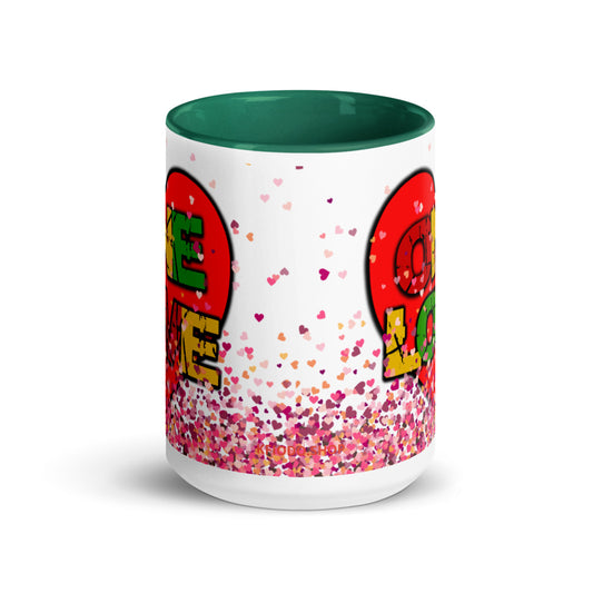 Mug à Intérieur Coloré *Amour *Love *Coeur #6