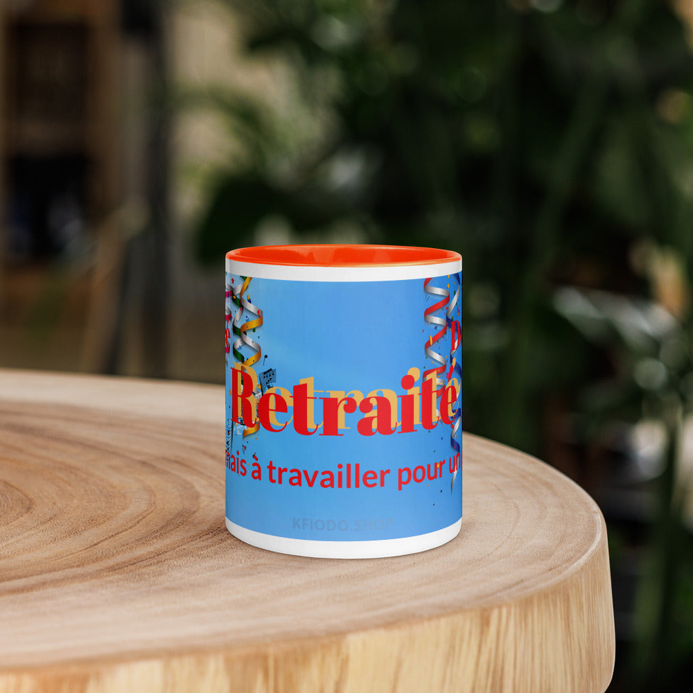 Mug à Intérieur Coloré #Retraite 1