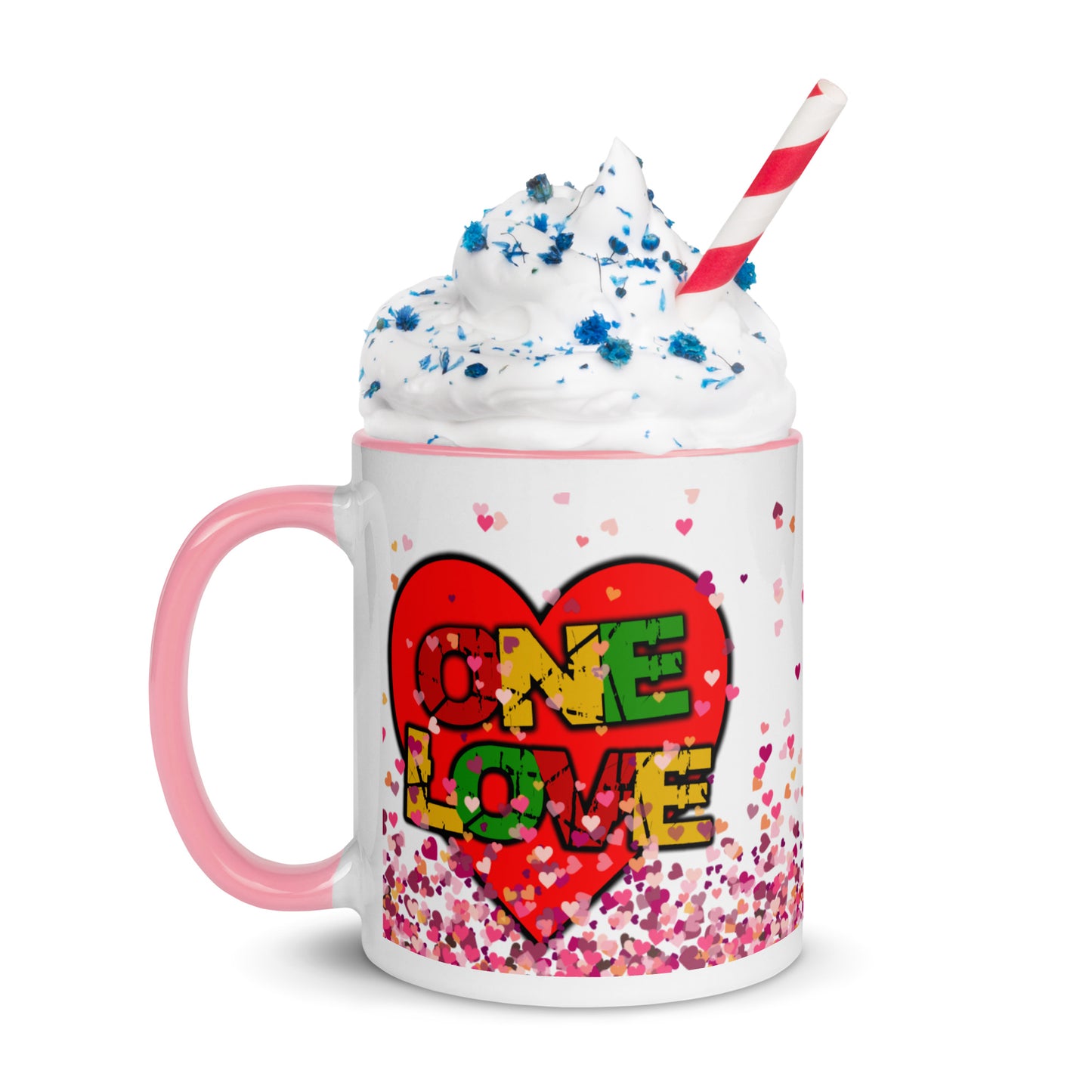 Mug à Intérieur Coloré *Amour *Love *Coeur #6