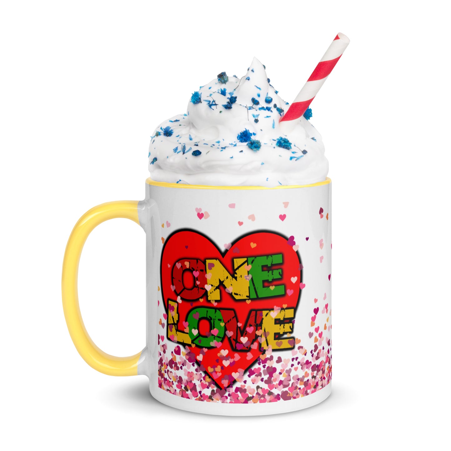 Mug à Intérieur Coloré *Amour *Love *Coeur #6