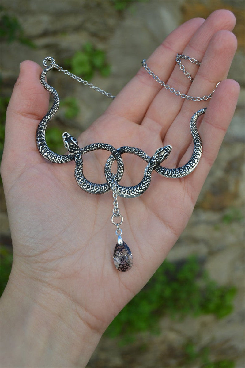 Collier enchevêtrement de serpent