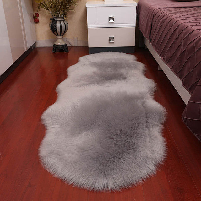 Tapis en fausse fourrure