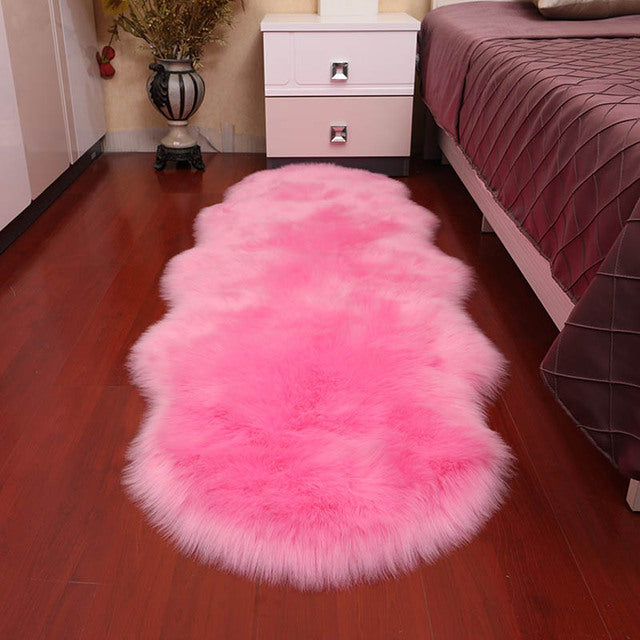 Tapis en fausse fourrure