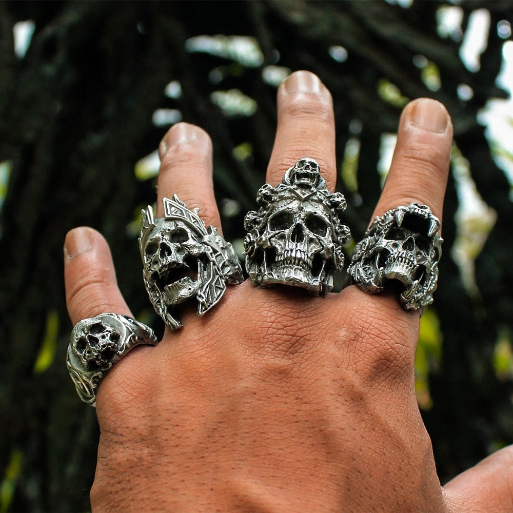 Ma Bague Crâne de Guerrier