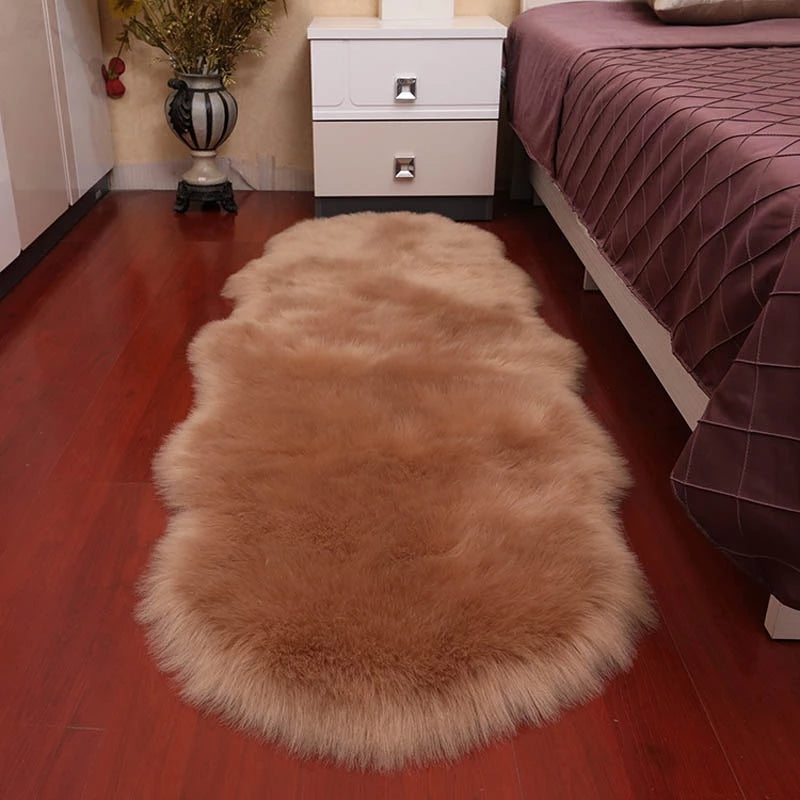 Tapis en fausse fourrure