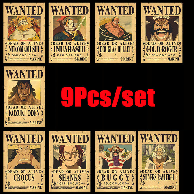 One Piece Posters Vintage