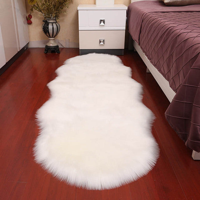 Tapis en fausse fourrure