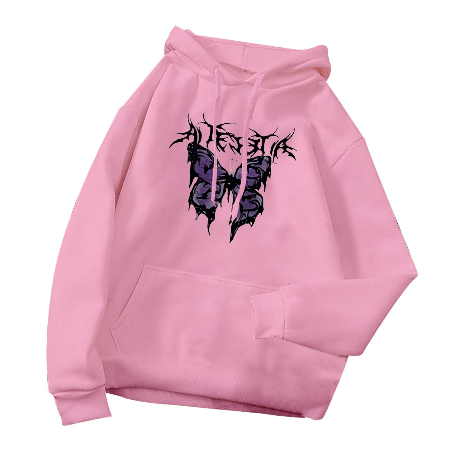 Butterfly print hoodie