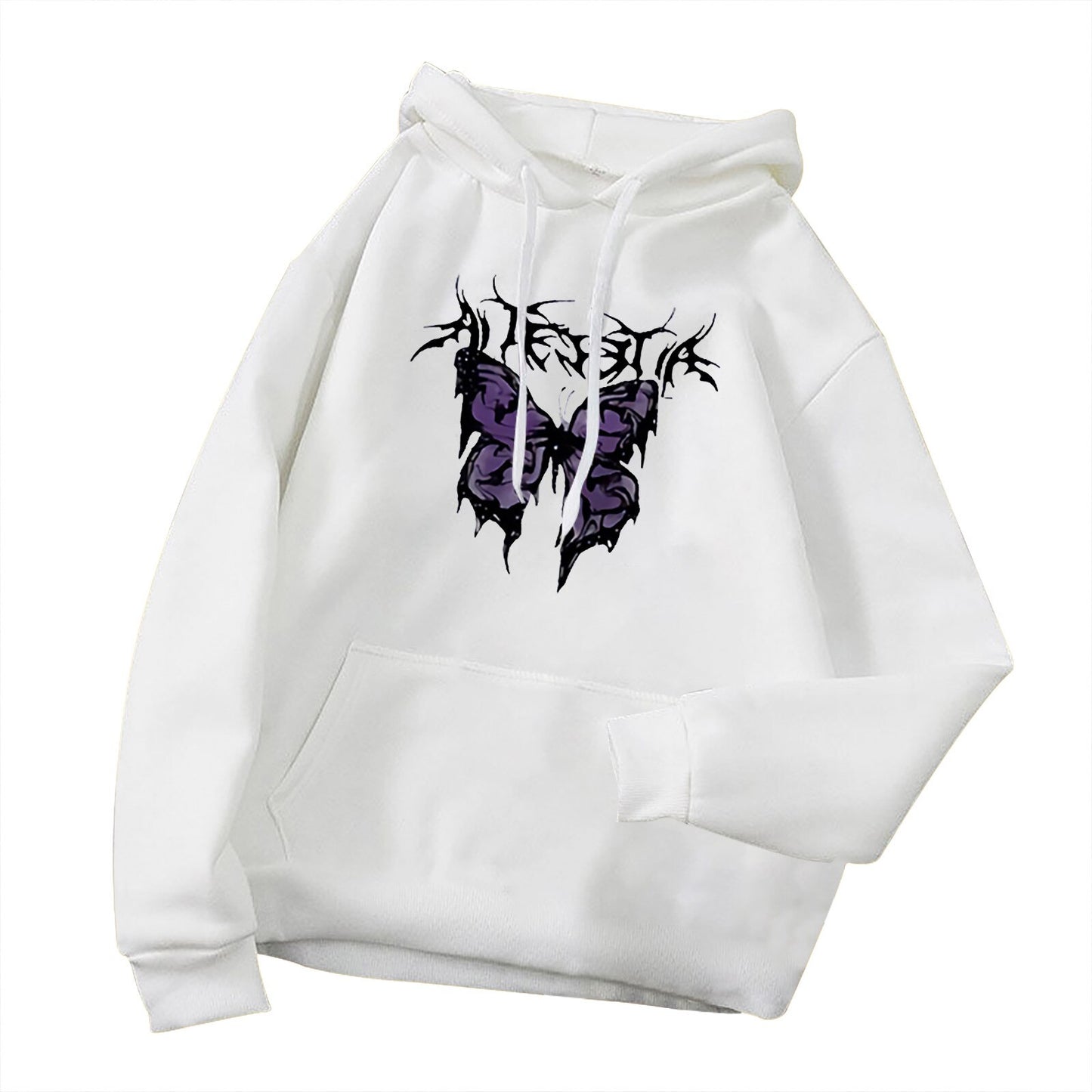 Butterfly print hoodie