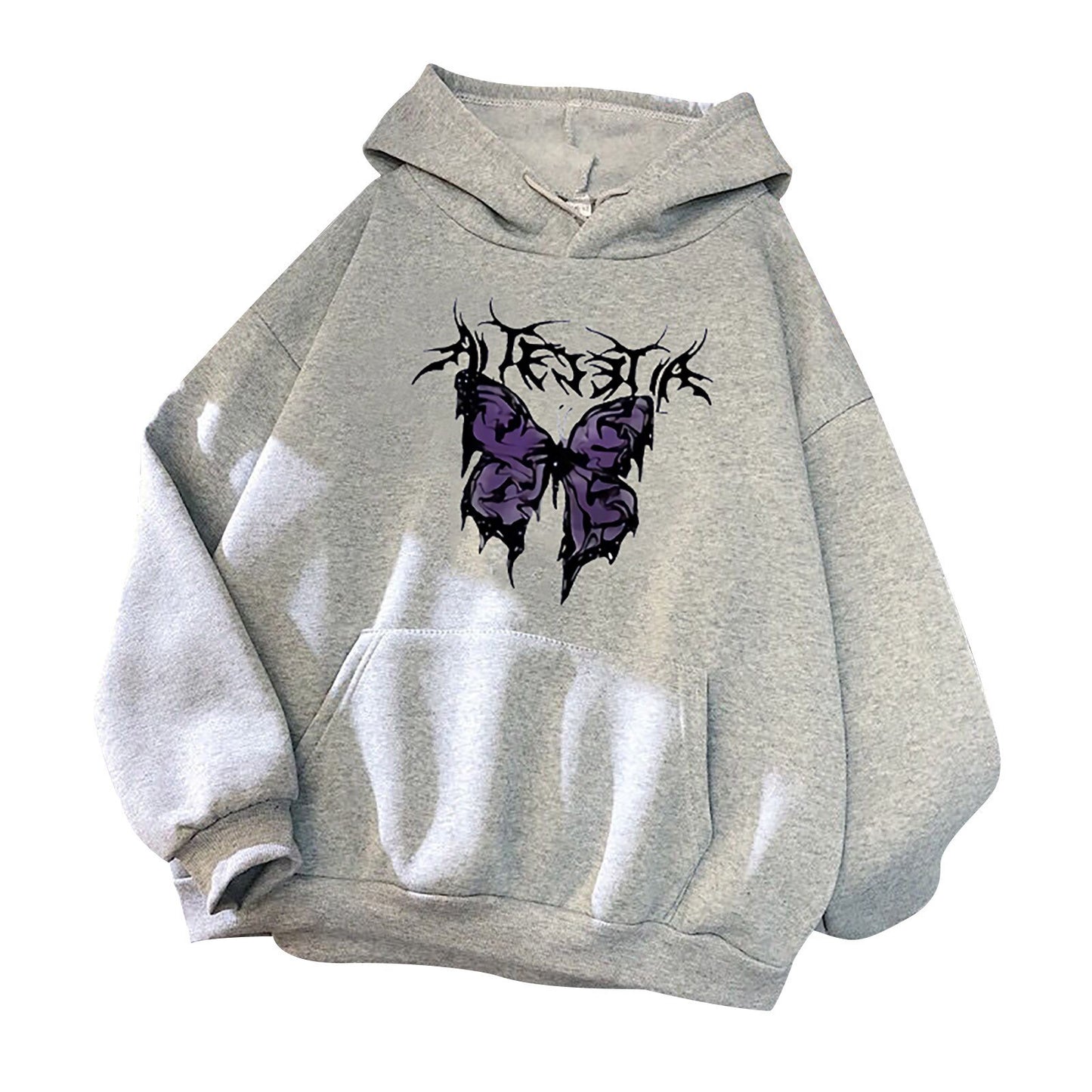 Butterfly print hoodie