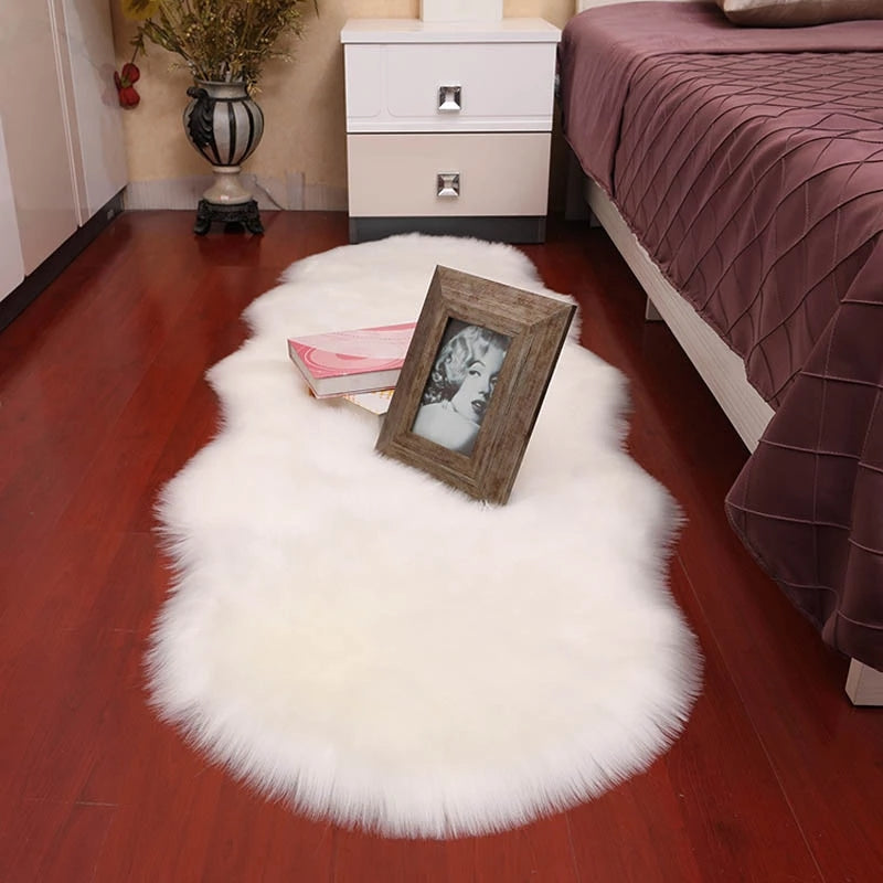 Tapis en fausse fourrure