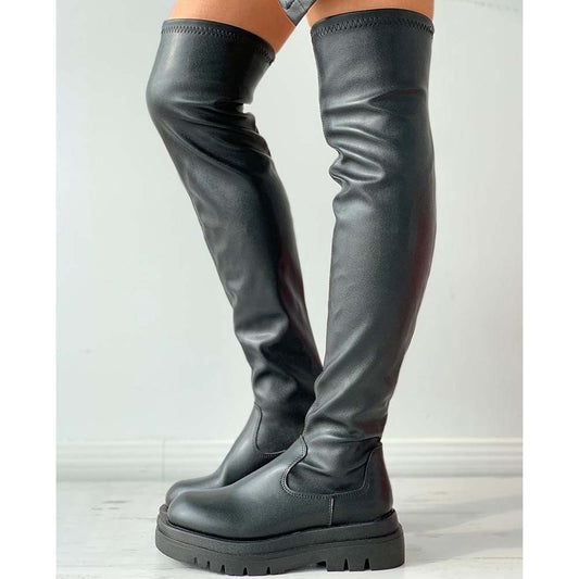 Long platform boots 