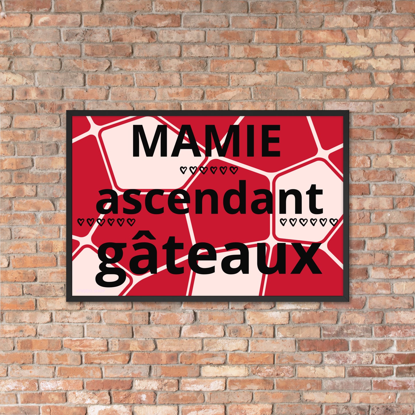 Poster Mat Encadré *MAMIE *personnalisable