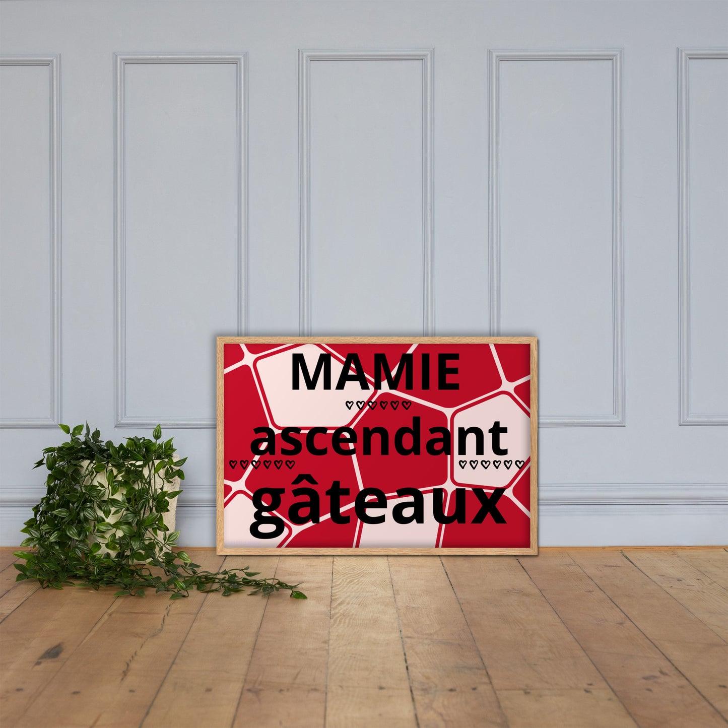 Poster Mat Encadré *MAMIE *personnalisable